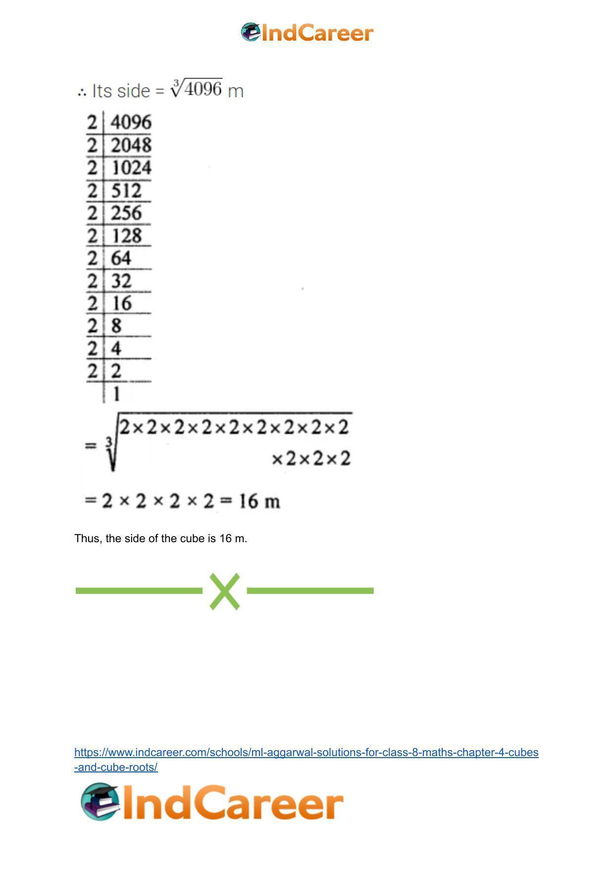 ML Aggarwal Solutions for Class 8 Maths Chapter 4- Cubes and Cube Roots - Page 50
