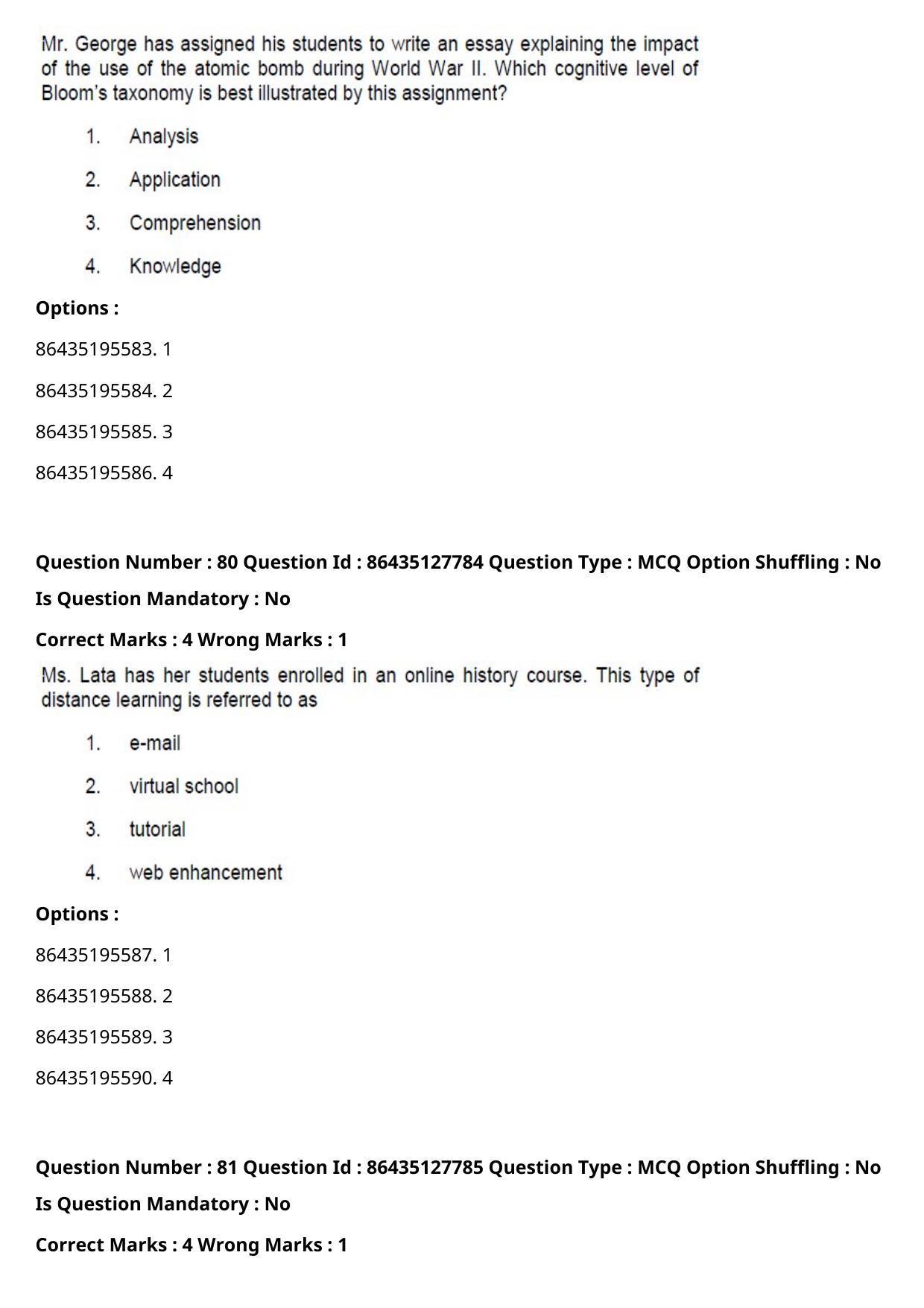 CUET PG 2021 PGQP01 Question Paper - Page 43