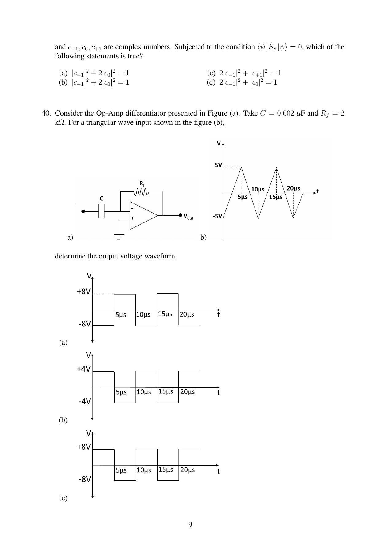 JEST 2023 Physics Question Paper with  Answer key - Page 9