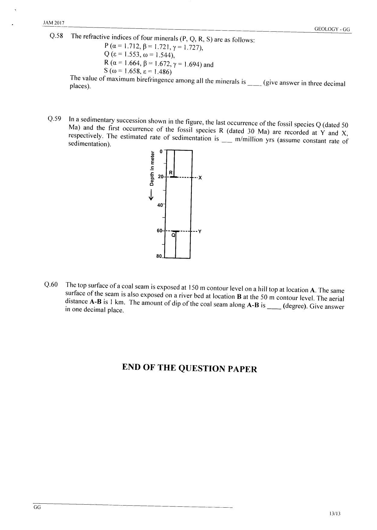 JAM 2017: GG (1) Question Paper - Page 12
