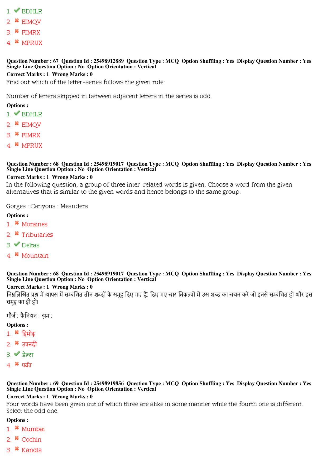 MP CPCT 21st December 2019 CPCT Question Paper Shift 1 T1 - Page 33