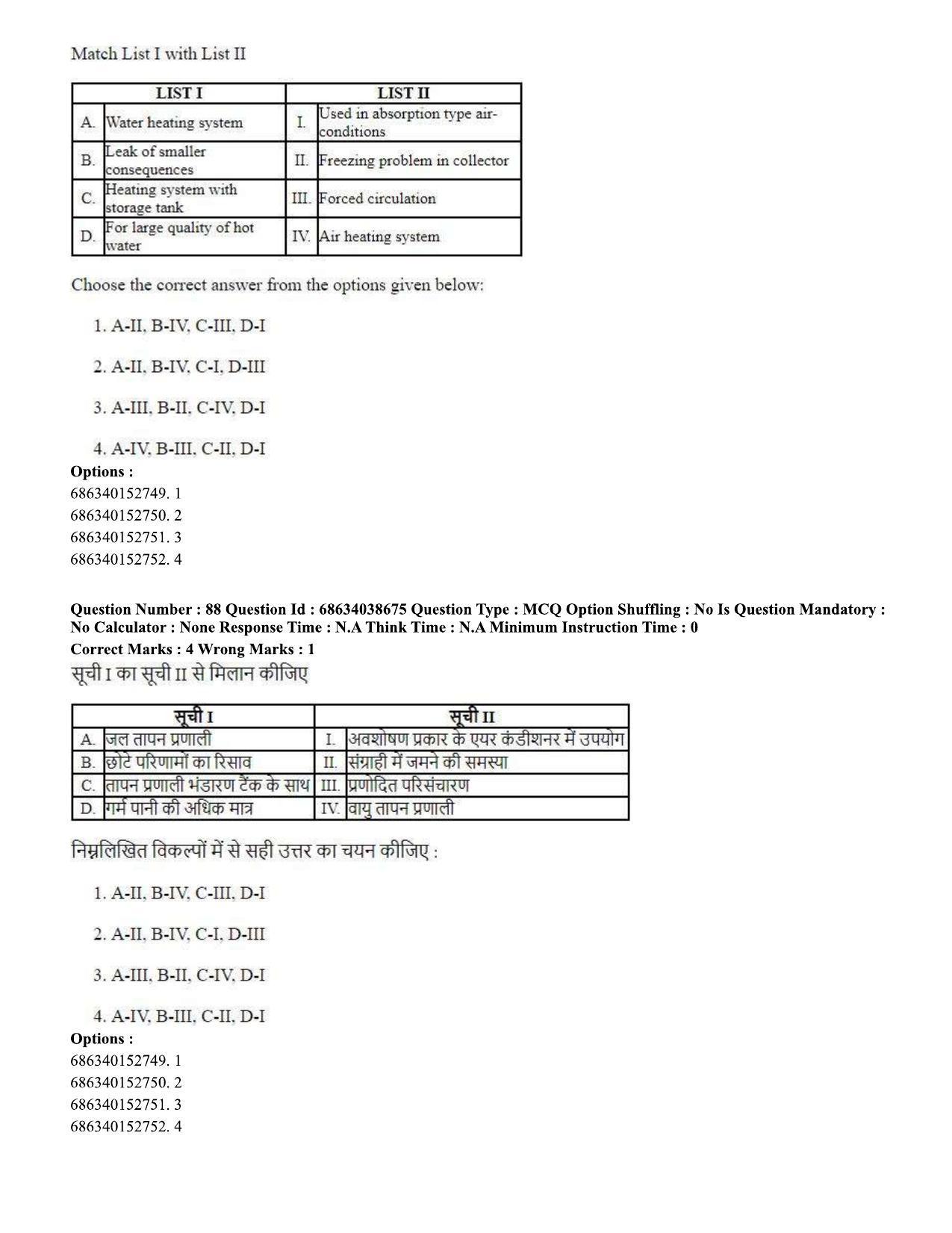 CUET PG 2023: MTQP10 – Electrical, Power and Energy Engineering (Eng) - Shift 2 (25-06-2023) Question Paper - Page 86