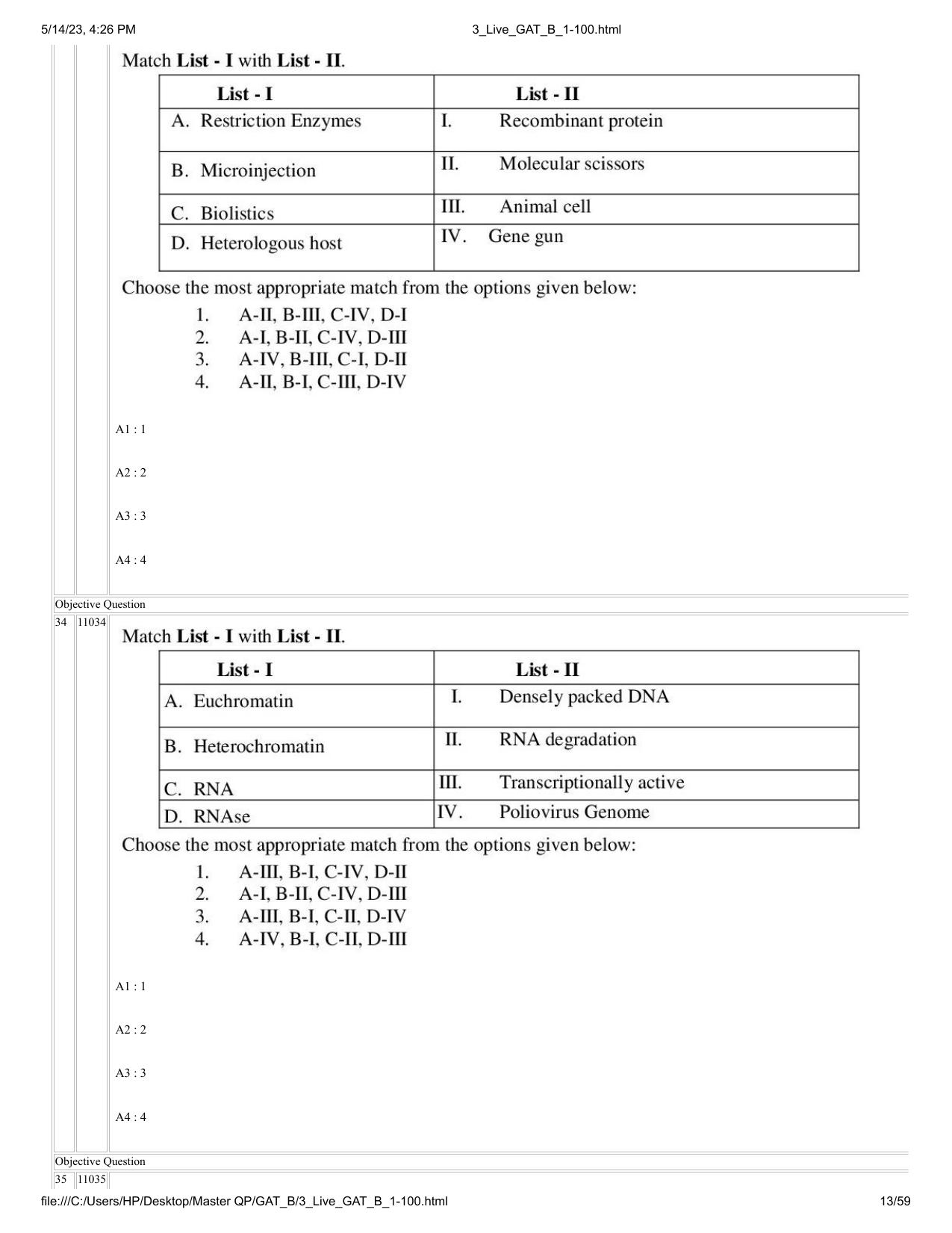 GAT B 2023 Question Paper - Page 13