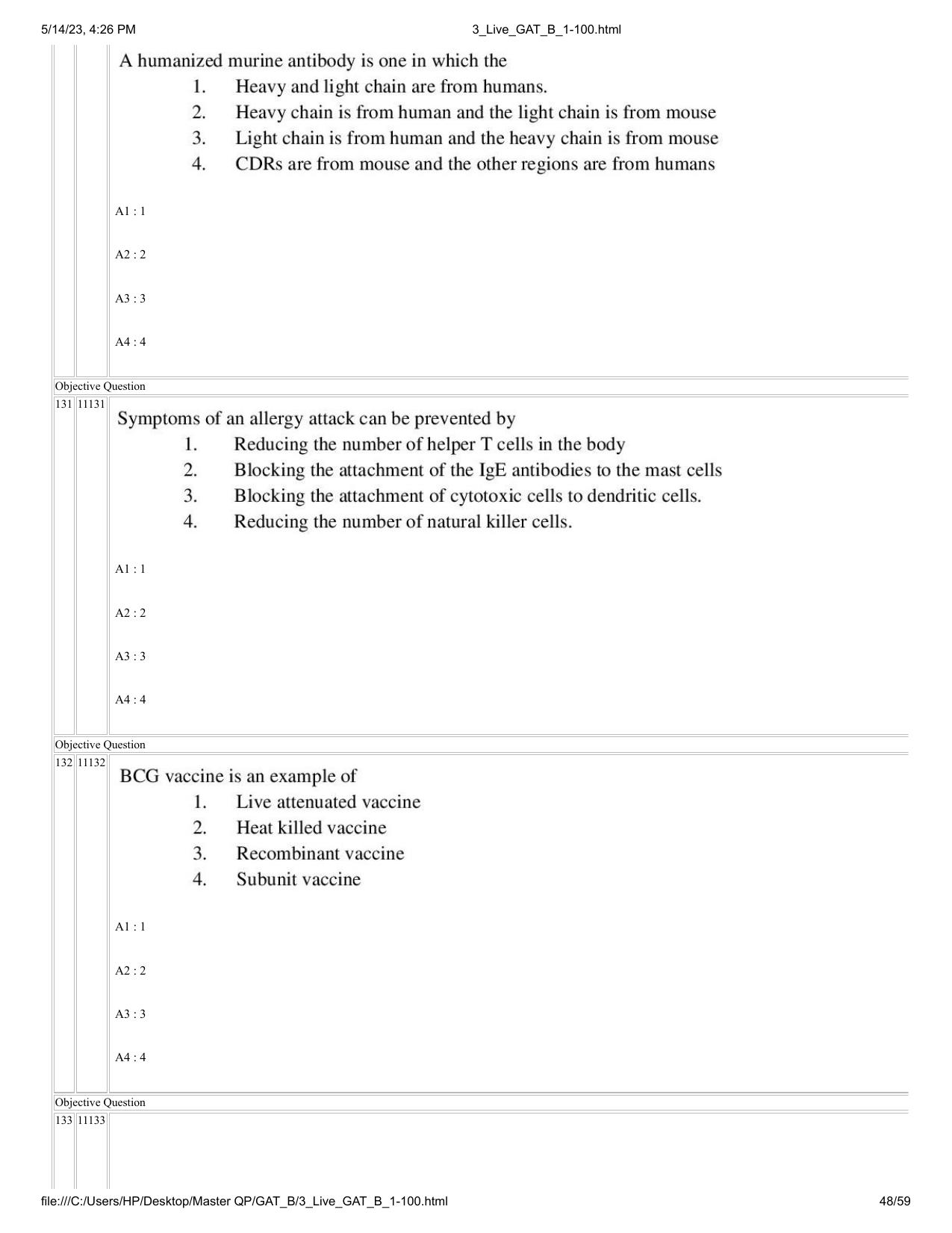 GAT B 2023 Question Paper - Page 48