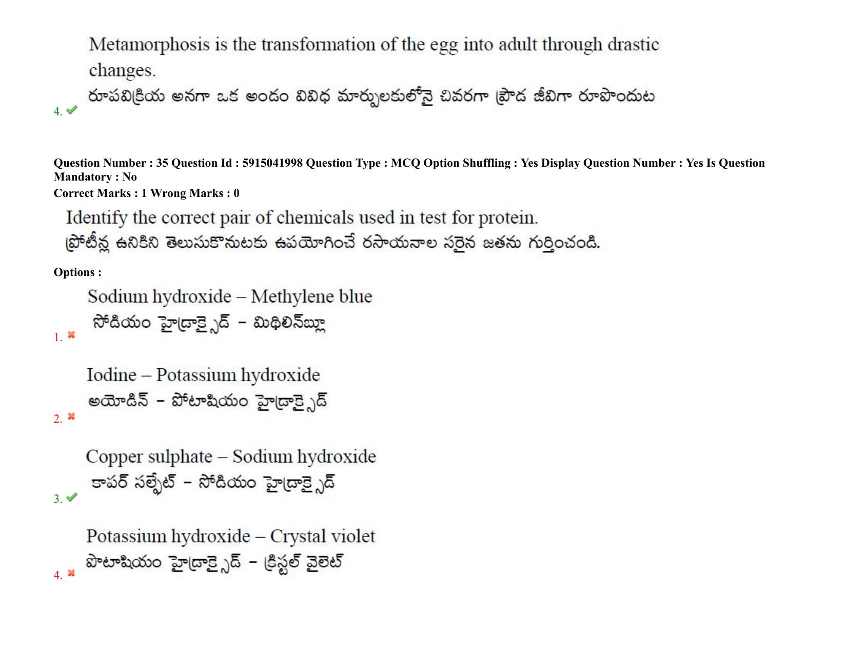 TS EDCET: 24th August 2021 Shift 2 Question Paper & Answer Key - Page 33
