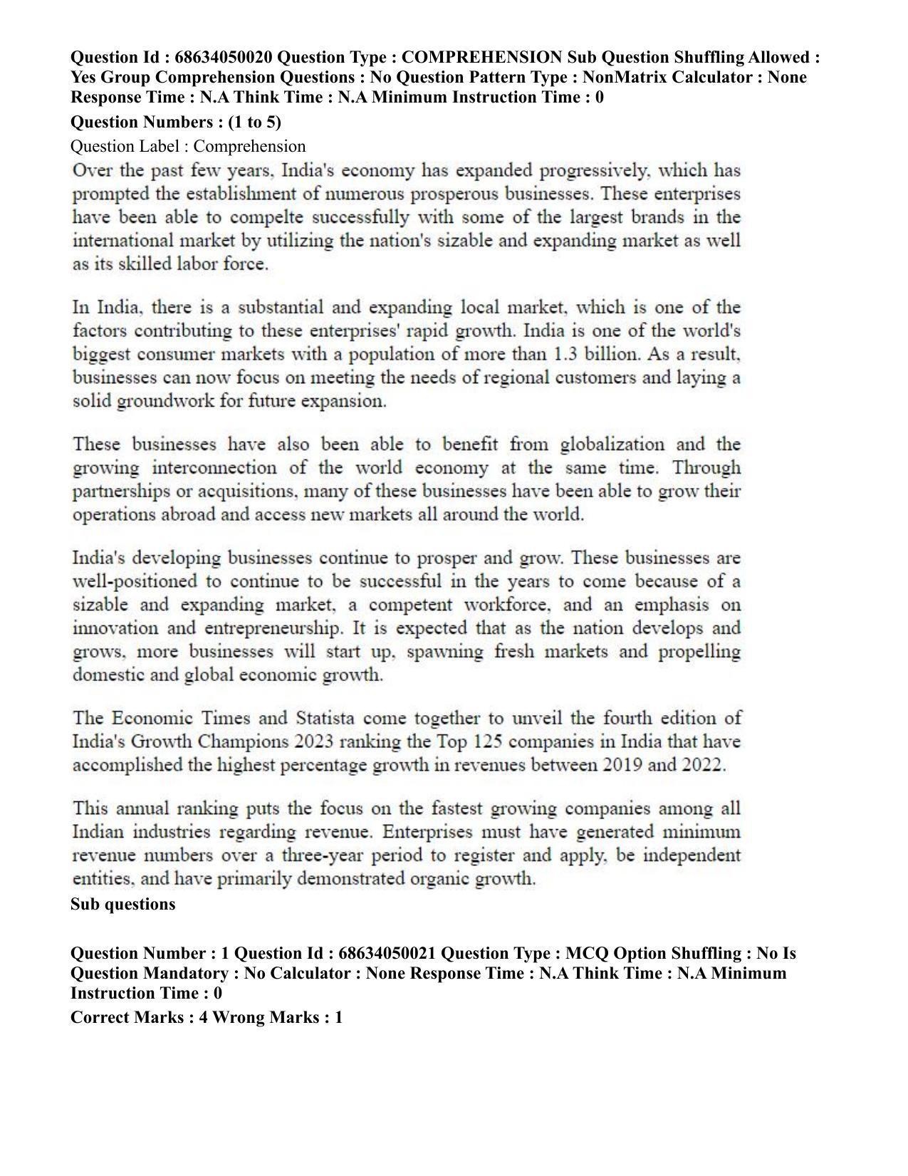 CUET PG 2023: HUQP26 – Rabindra Sangeet (Eng) - Shift 3 (2-07-2023) Question Paper - Page 2