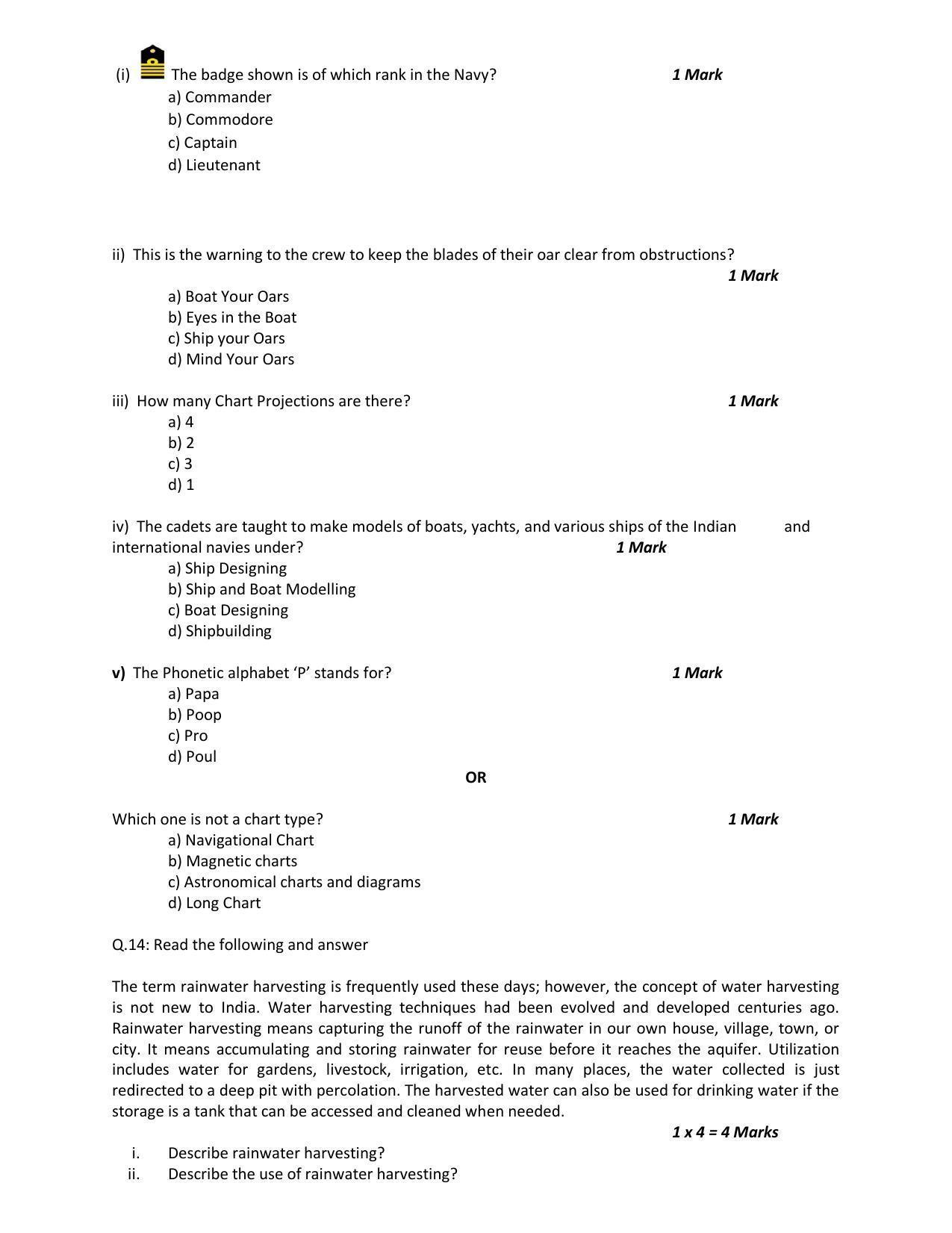 CBSE Class 10 NCC Sample Papers 2023 - Page 6