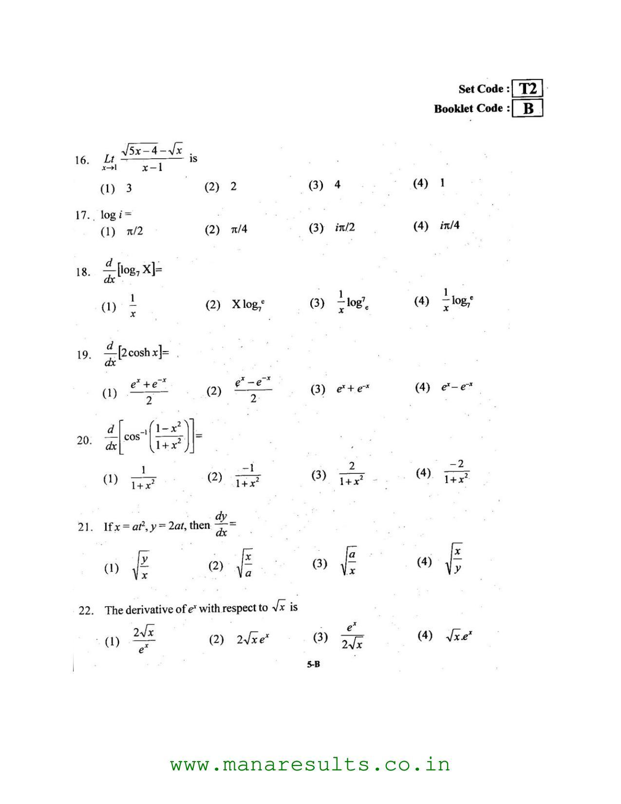 AP ECET 2016 Metallurgical Engineering Old Previous Question Papers - Page 4