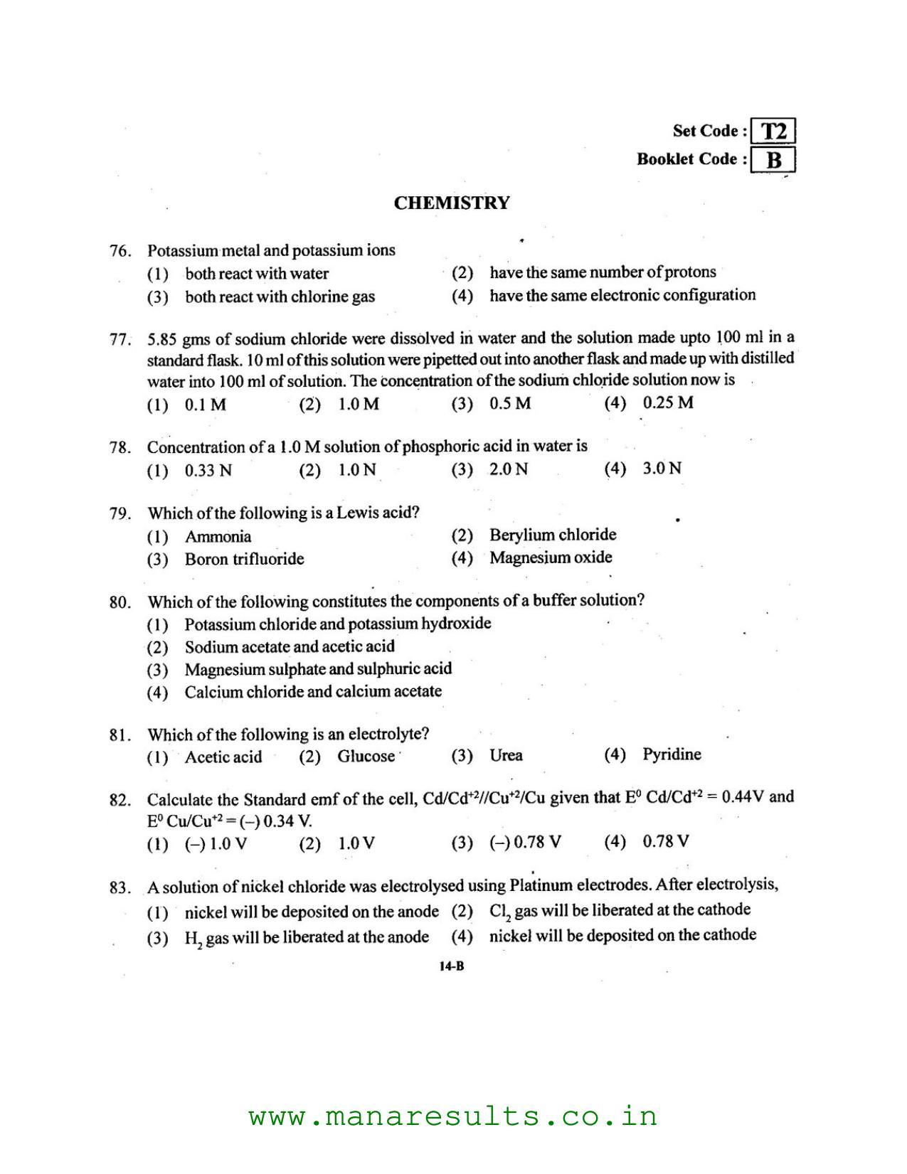 AP ECET 2016 Metallurgical Engineering Old Previous Question Papers - Page 13