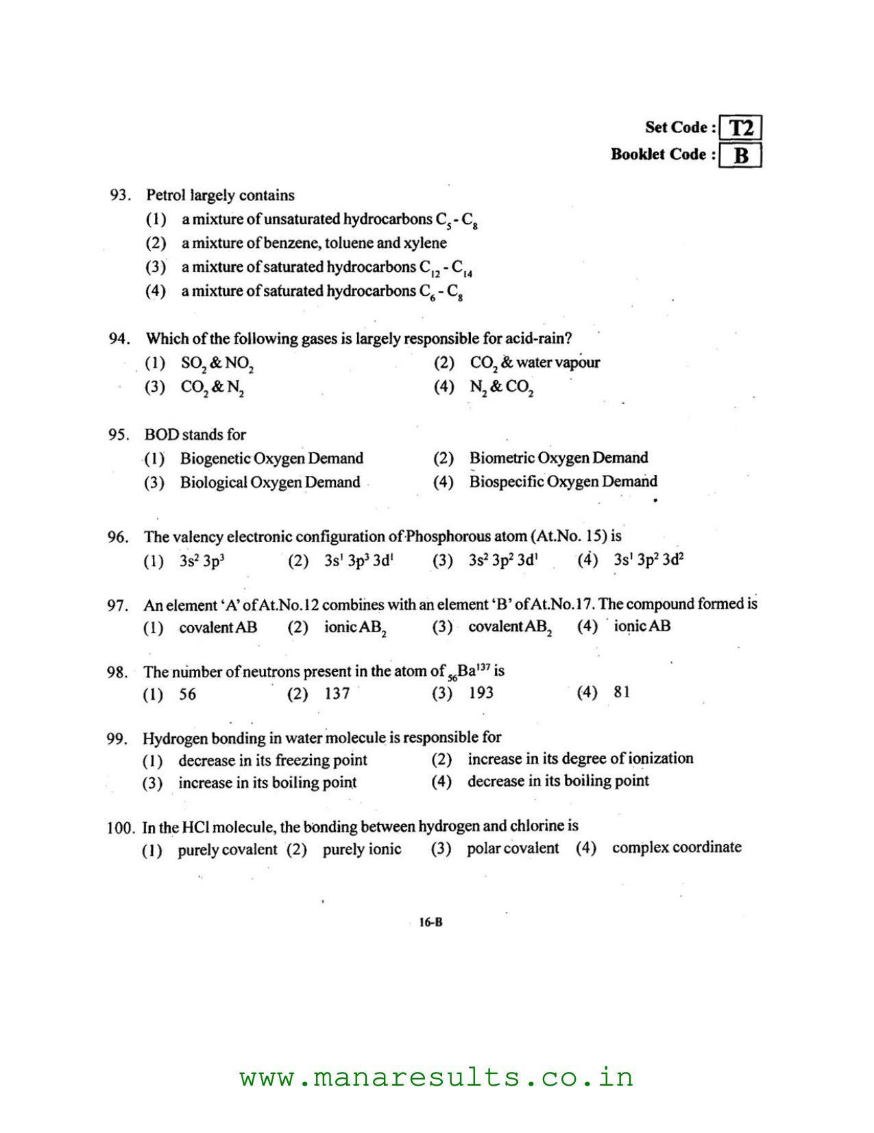 AP ECET 2016 Metallurgical Engineering Old Previous Question Papers - Page 15