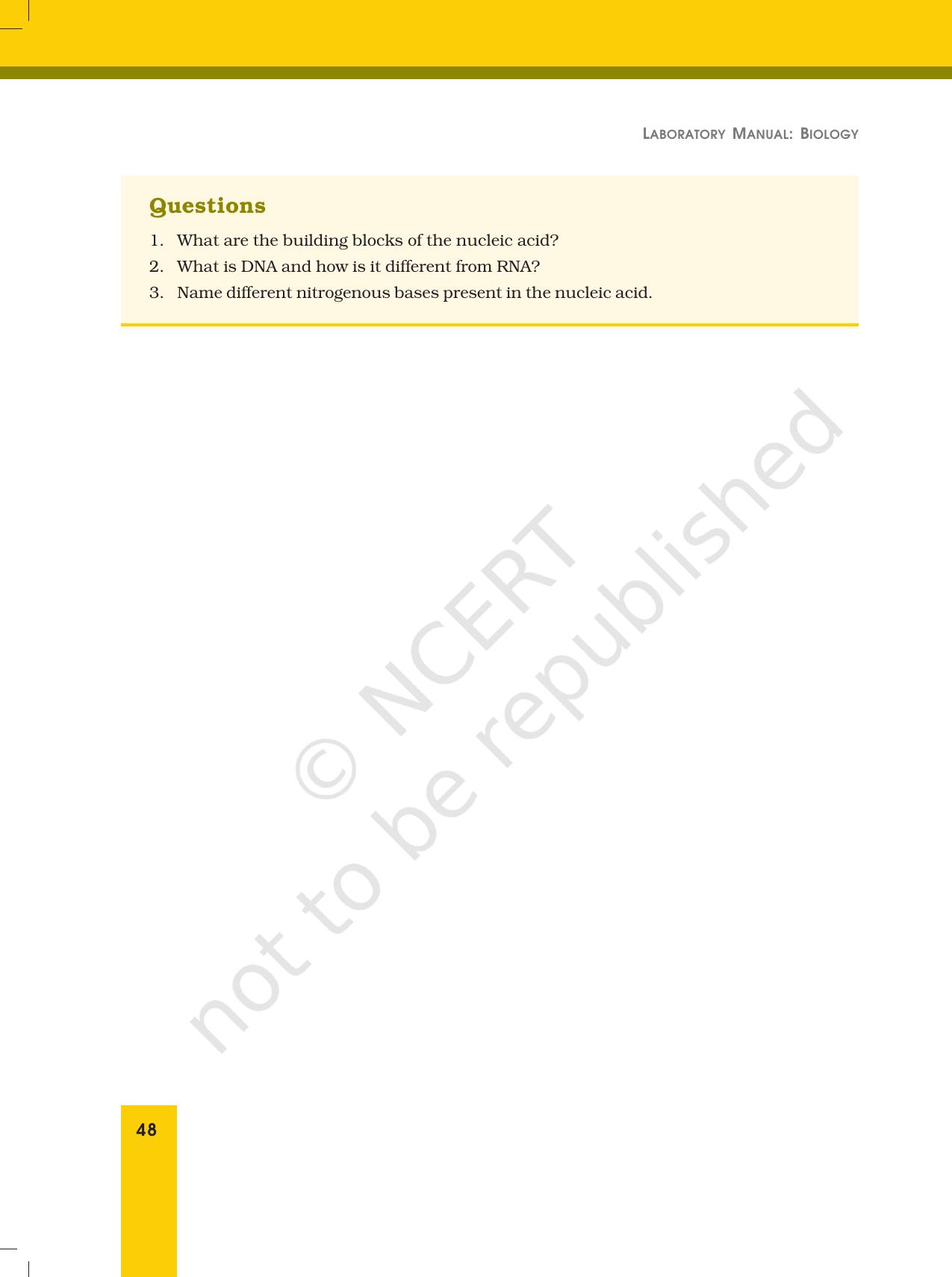 NCERT Laboratory Manuals for Class XII Biology - Exercise 12 & 13 - Page 4