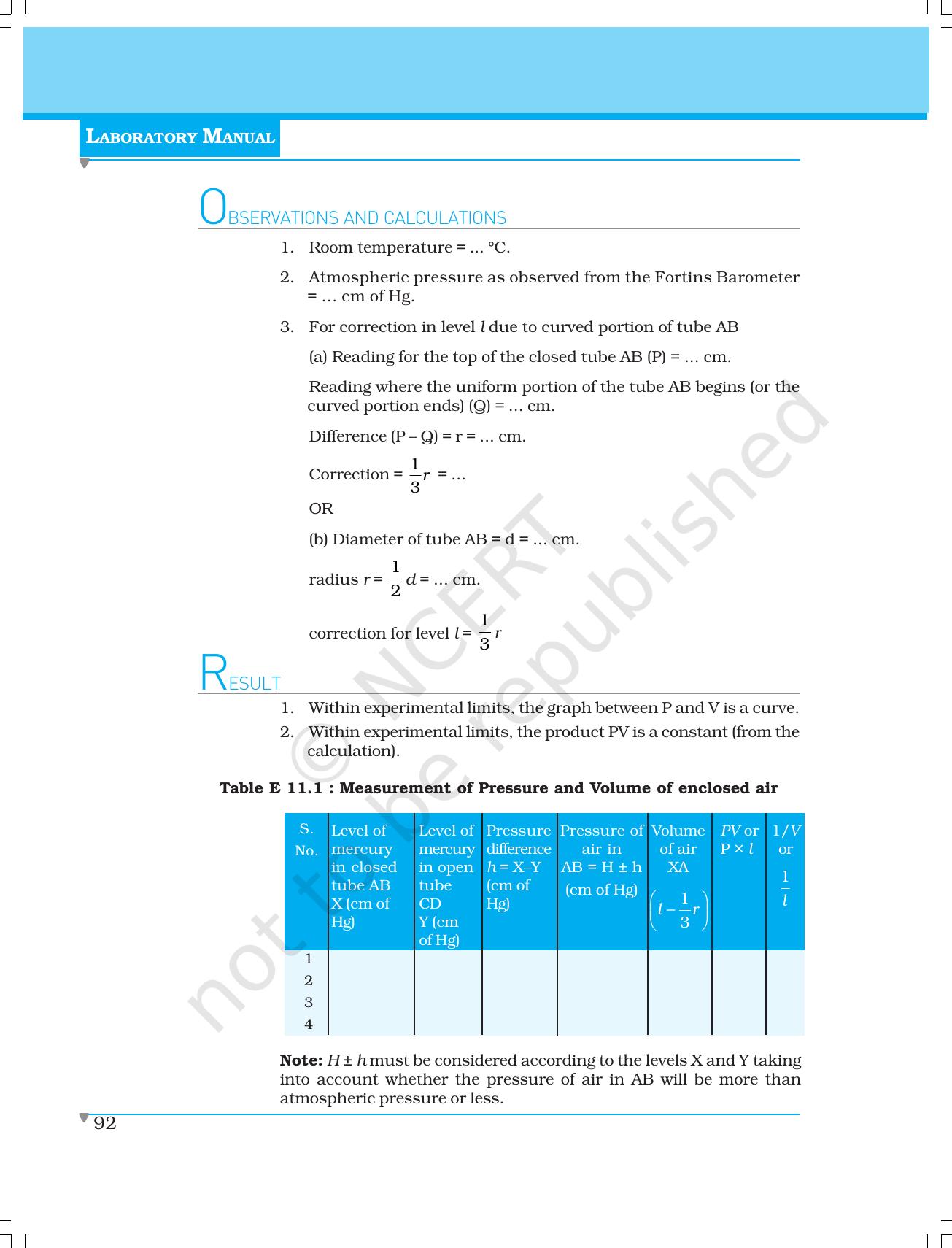 NCERT Laboratory Manuals for Class XI Physics - Experiment (11 to 13) - Page 4