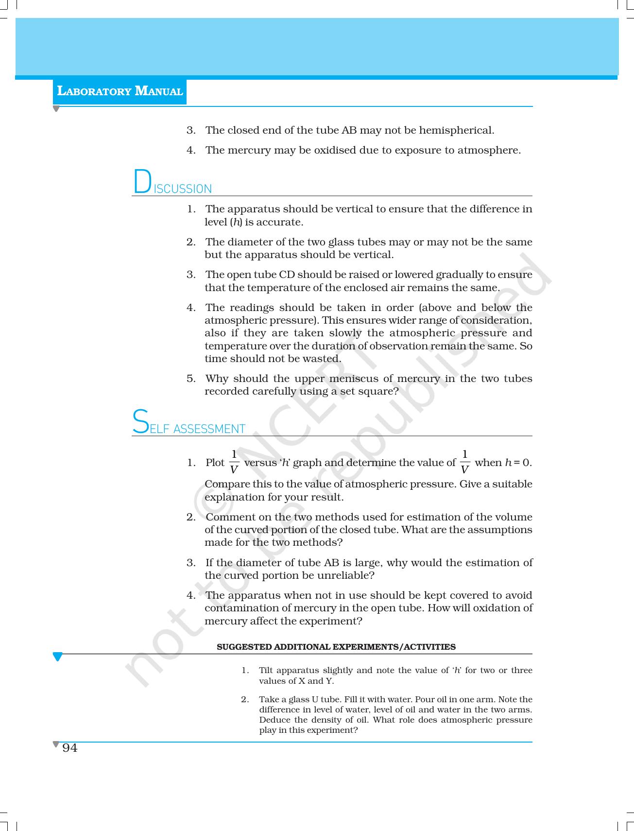 NCERT Laboratory Manuals for Class XI Physics - Experiment (11 to 13) - Page 6