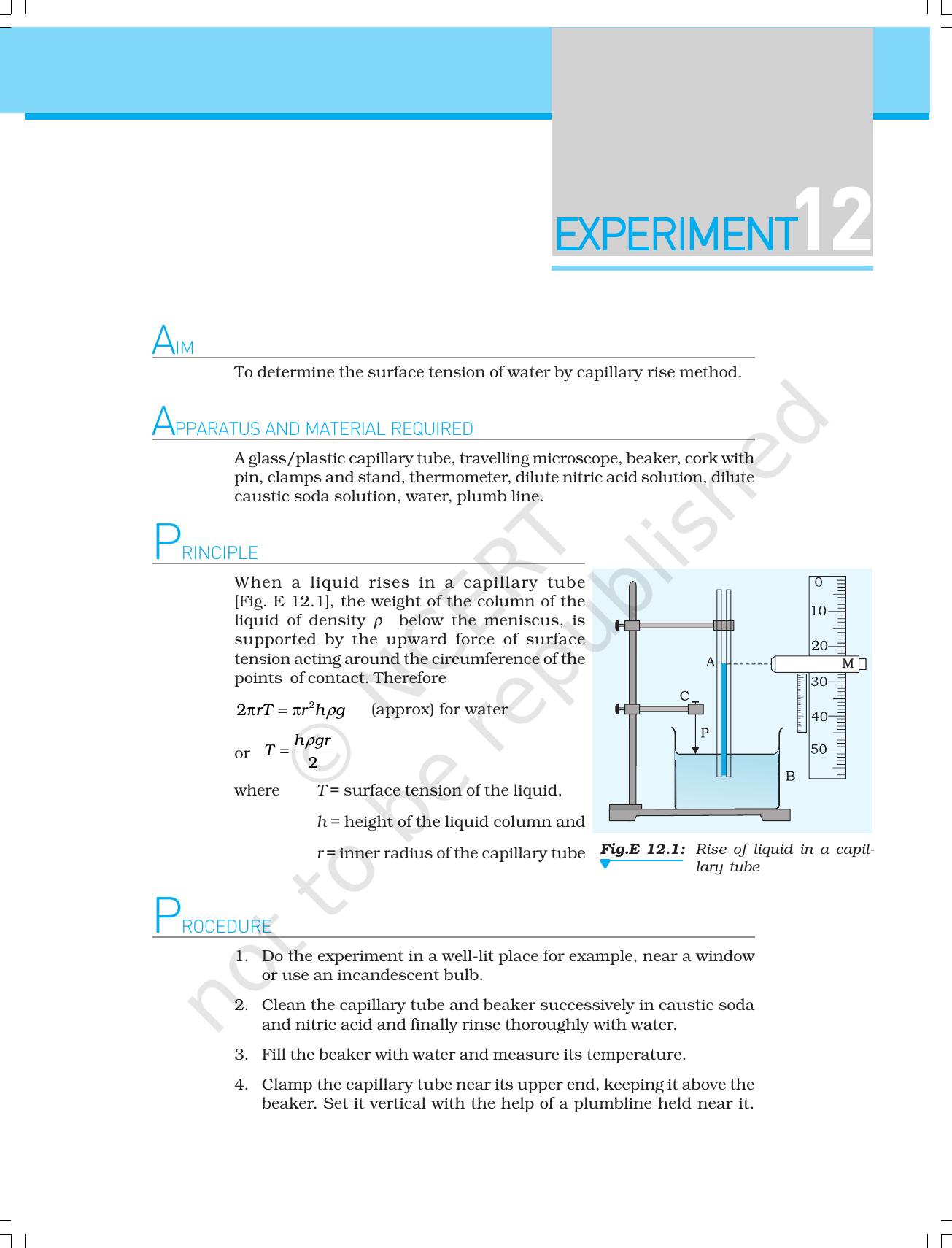 NCERT Laboratory Manuals for Class XI Physics - Experiment (11 to 13) - Page 7