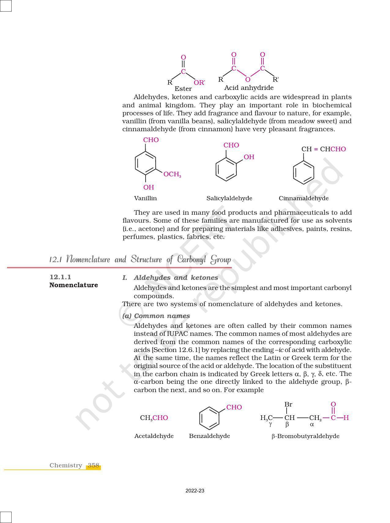 NCERT Book for Class 12 Chemistry Chapter 12 Aldehydes Ketones and Carboxylic Acids - Page 2