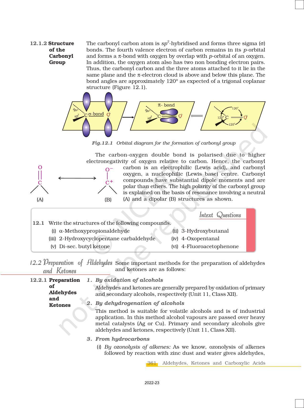 NCERT Book for Class 12 Chemistry Chapter 12 Aldehydes Ketones and Carboxylic Acids - Page 5