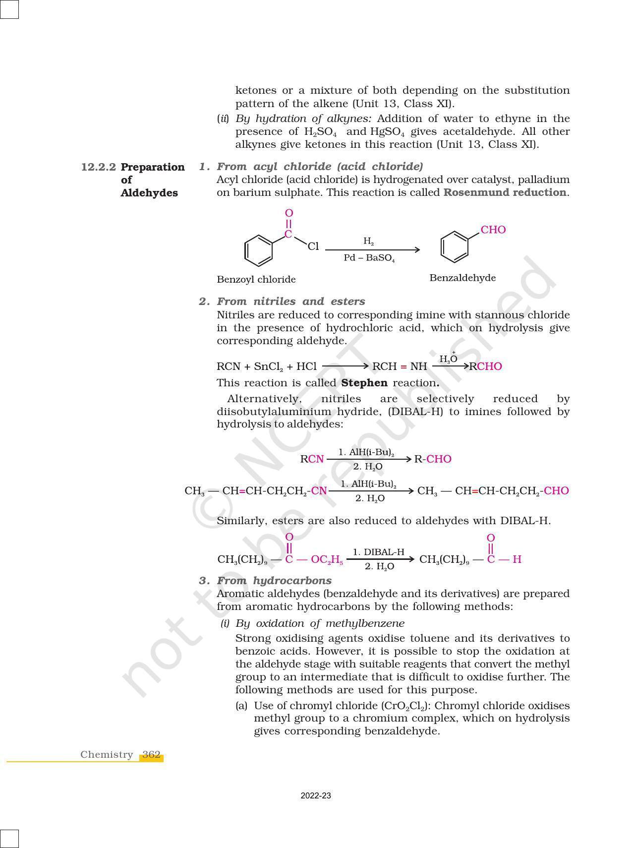 NCERT Book for Class 12 Chemistry Chapter 12 Aldehydes Ketones and Carboxylic Acids - Page 6