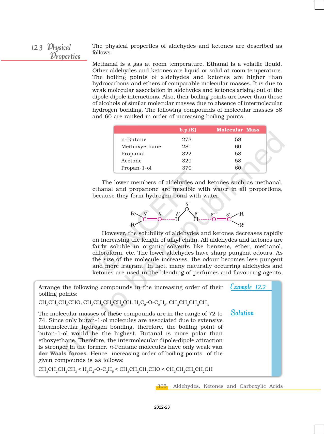 NCERT Book for Class 12 Chemistry Chapter 12 Aldehydes Ketones and Carboxylic Acids - Page 9