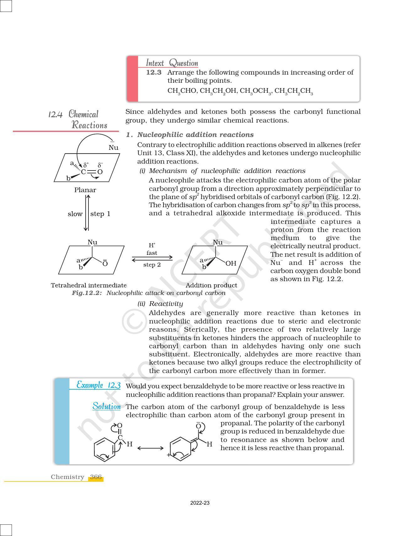 NCERT Book for Class 12 Chemistry Chapter 12 Aldehydes Ketones and Carboxylic Acids - Page 10