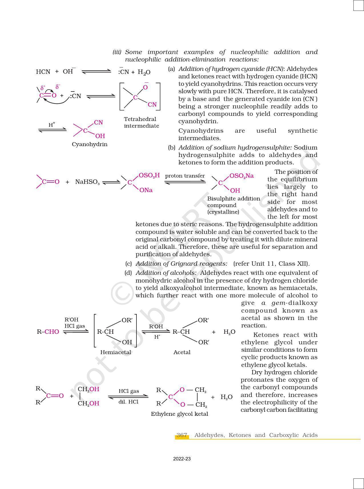 NCERT Book for Class 12 Chemistry Chapter 12 Aldehydes Ketones and Carboxylic Acids - Page 11