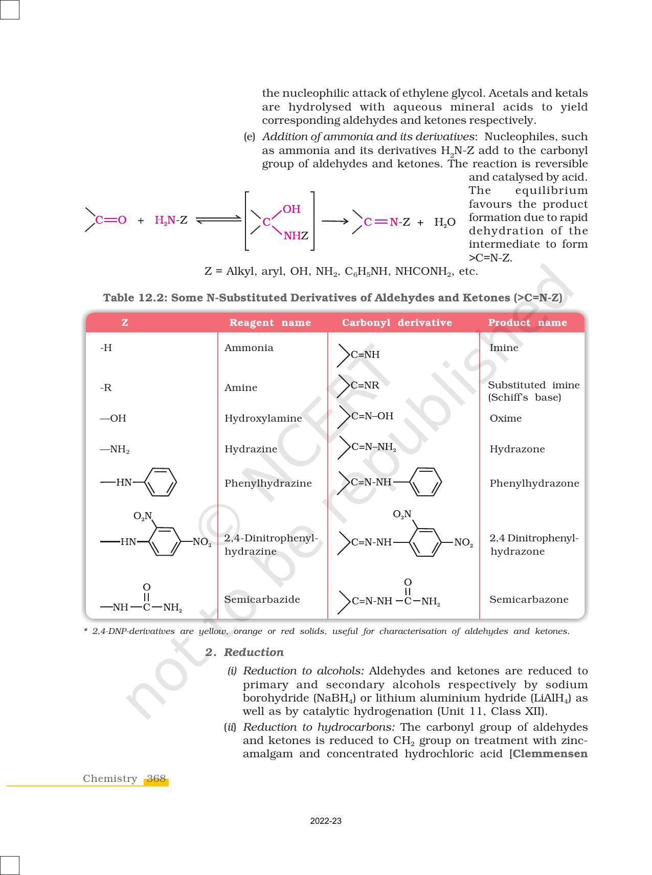 NCERT Book for Class 12 Chemistry Chapter 12 Aldehydes Ketones and Carboxylic Acids - Page 12