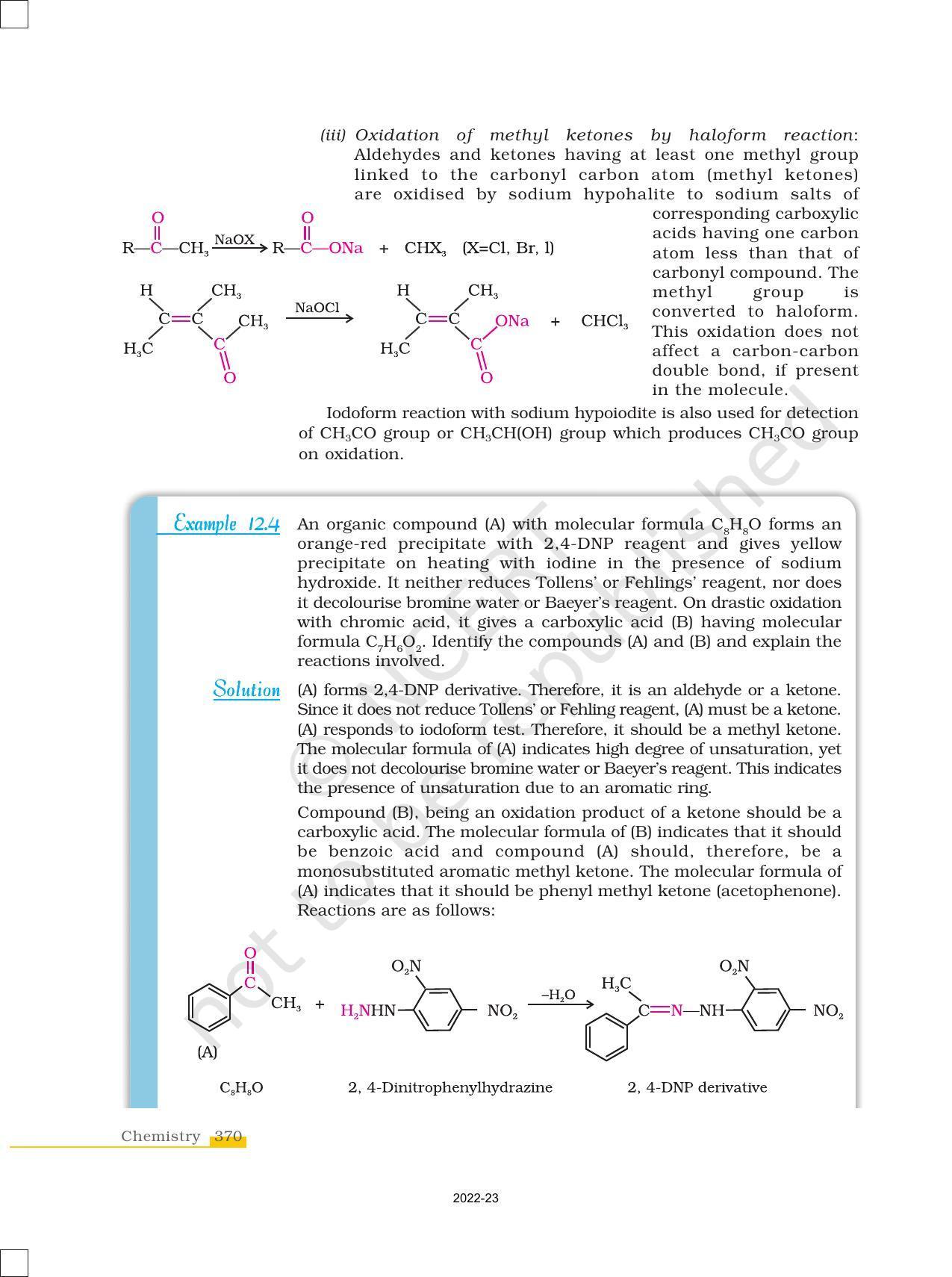 NCERT Book for Class 12 Chemistry Chapter 12 Aldehydes Ketones and Carboxylic Acids - Page 14