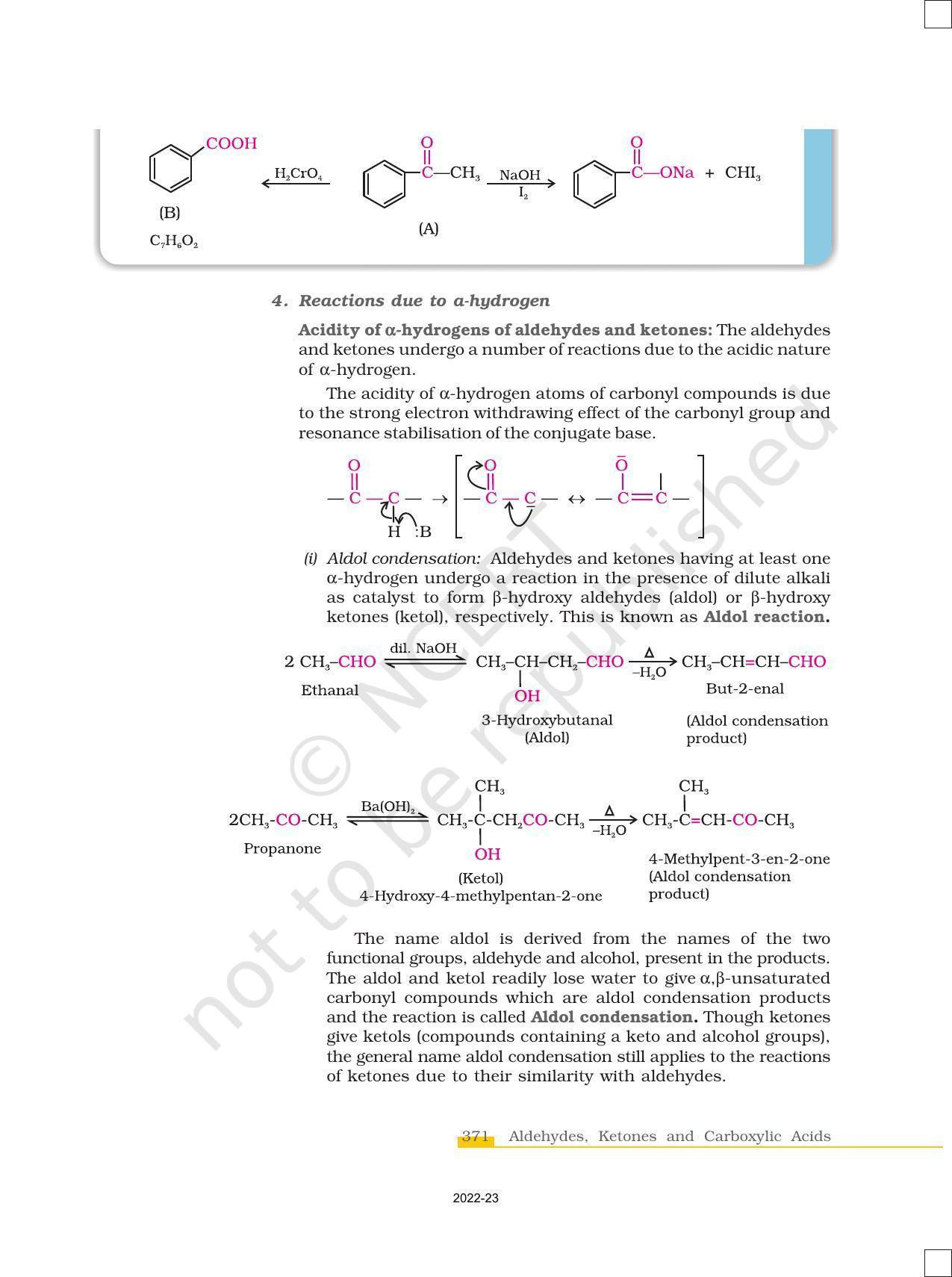 NCERT Book for Class 12 Chemistry Chapter 12 Aldehydes Ketones and Carboxylic Acids - Page 15