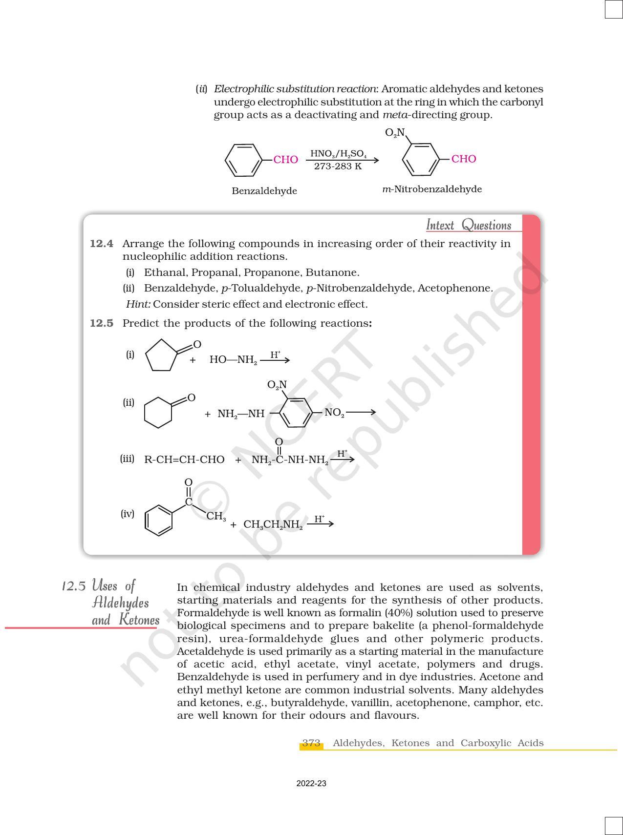 NCERT Book for Class 12 Chemistry Chapter 12 Aldehydes Ketones and Carboxylic Acids - Page 17