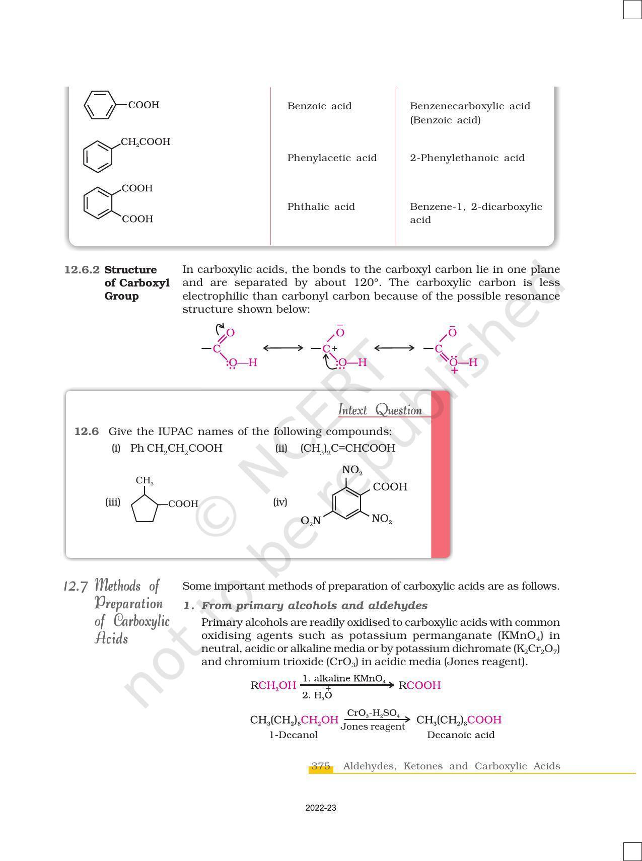 NCERT Book for Class 12 Chemistry Chapter 12 Aldehydes Ketones and Carboxylic Acids - Page 19