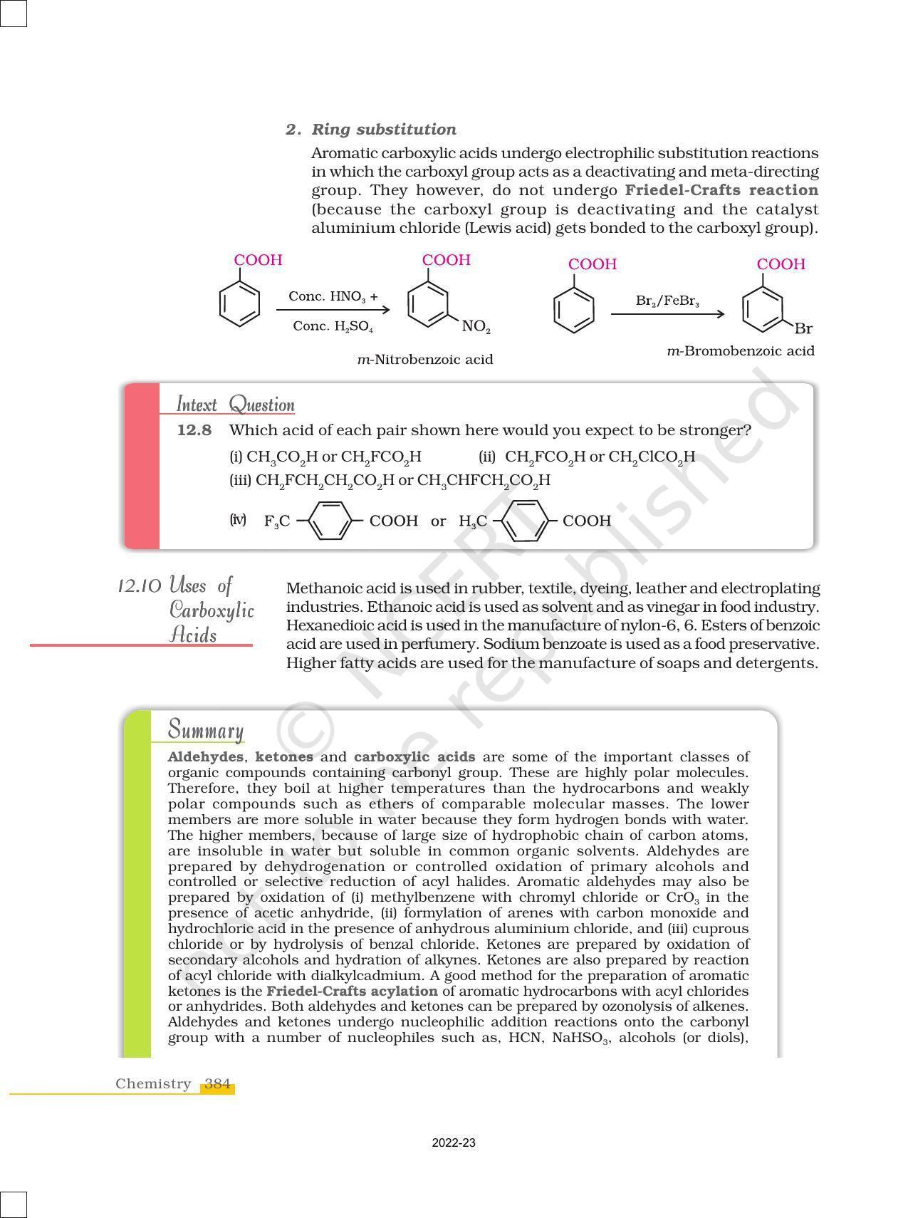 NCERT Book for Class 12 Chemistry Chapter 12 Aldehydes Ketones and Carboxylic Acids - Page 28