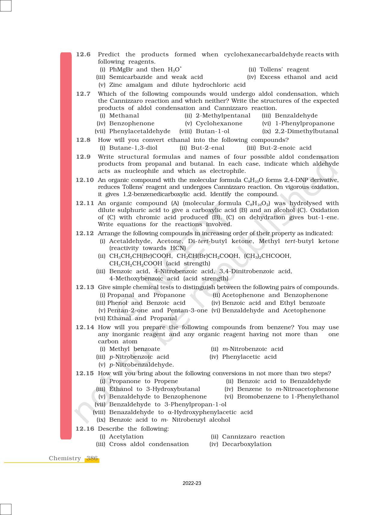 NCERT Book for Class 12 Chemistry Chapter 12 Aldehydes Ketones and Carboxylic Acids - Page 30