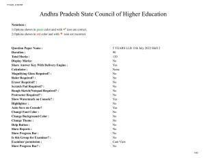 AP LAWCET 2022 - 5 Year LLB Question Paper With Keys