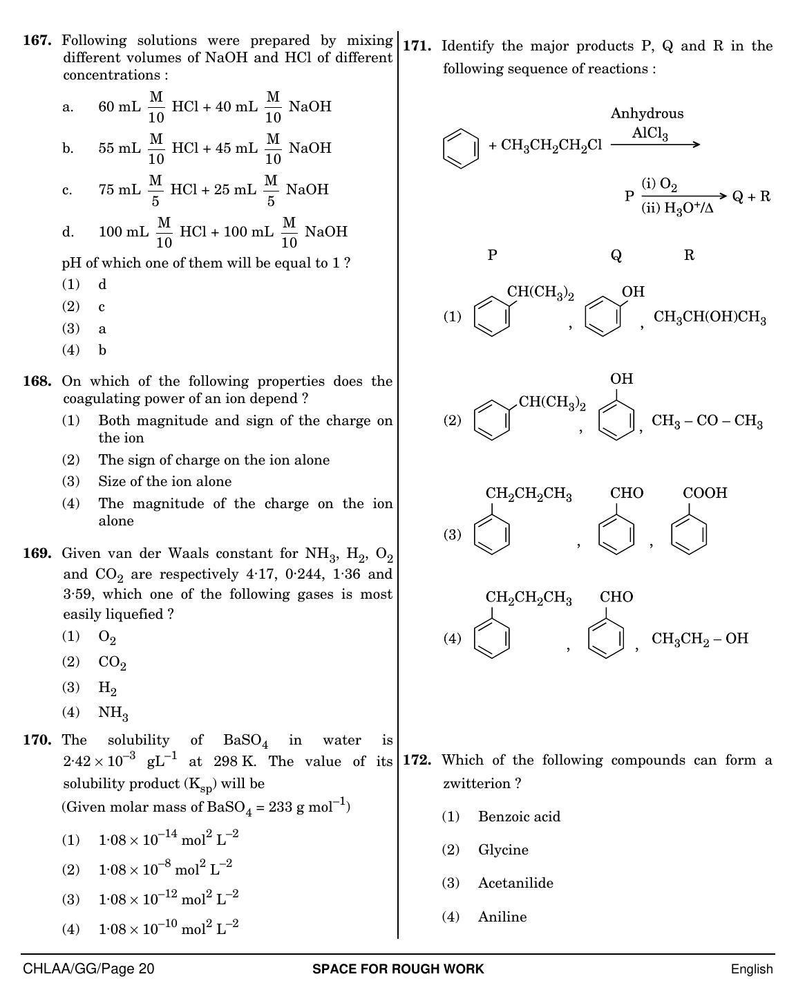 NEET English GG 2019 Question Paper - Page 20