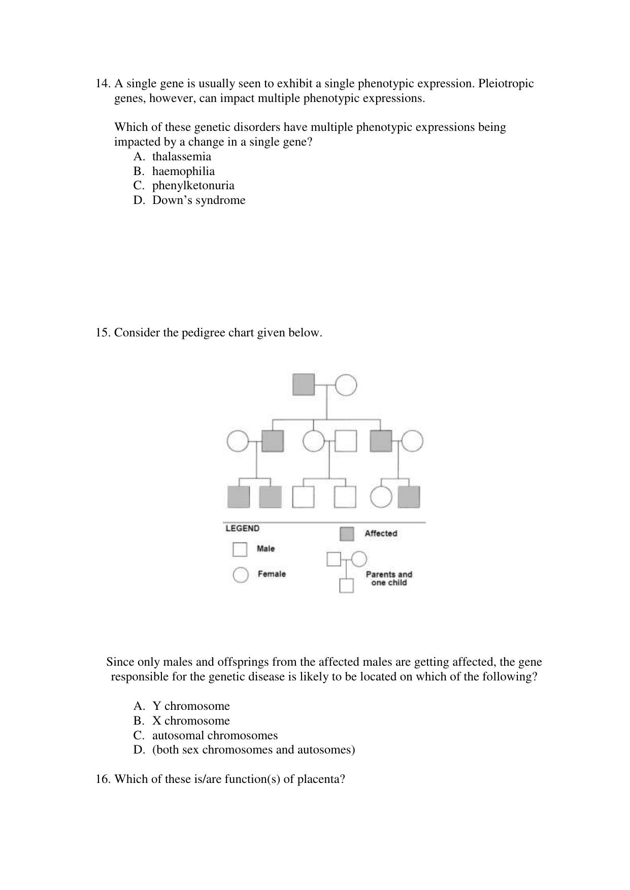 CBSE Class 12 Biology Term 1 Practice Questions 2021-22 - Page 5