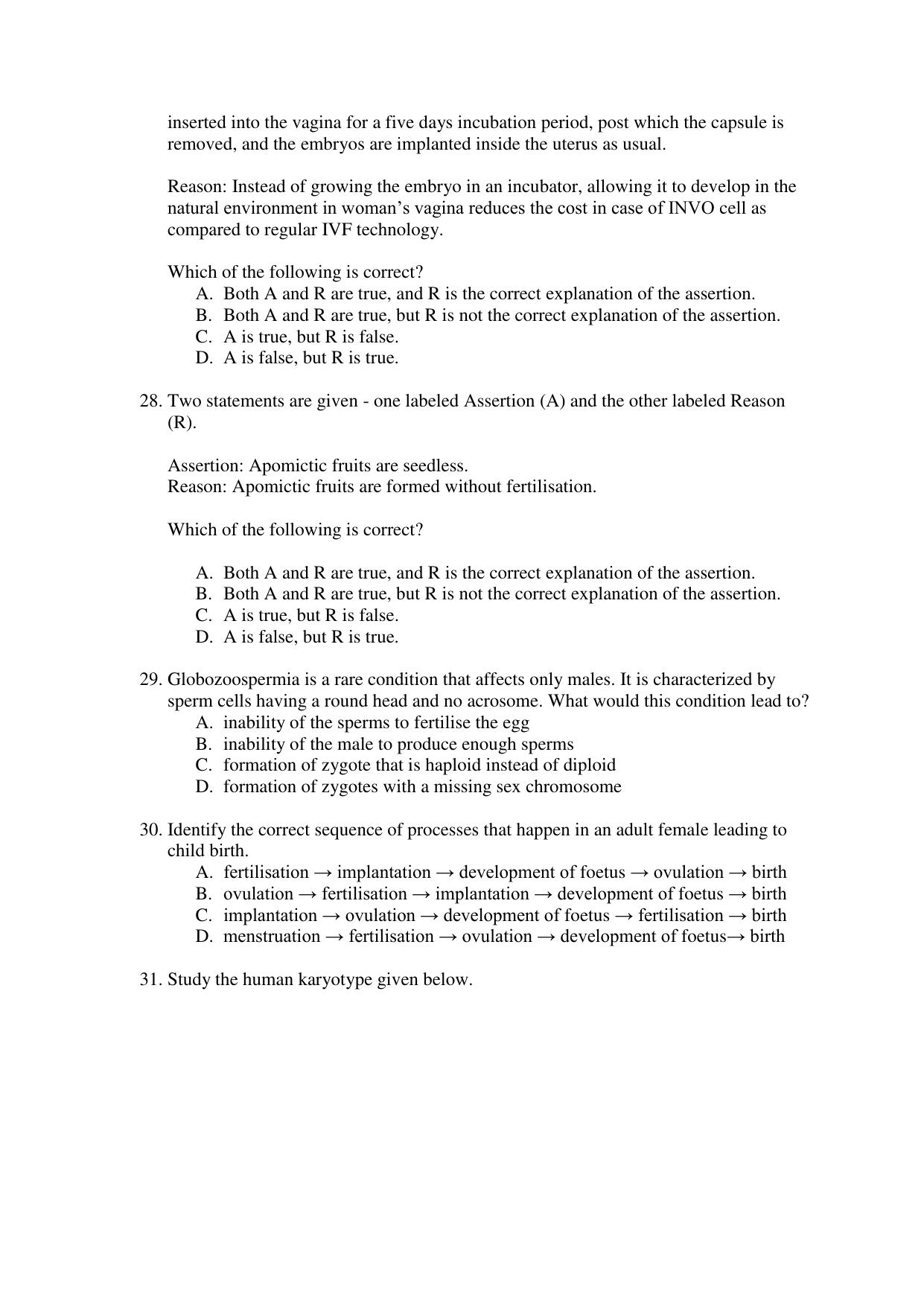 CBSE Class 12 Biology Term 1 Practice Questions 2021-22 - Page 9