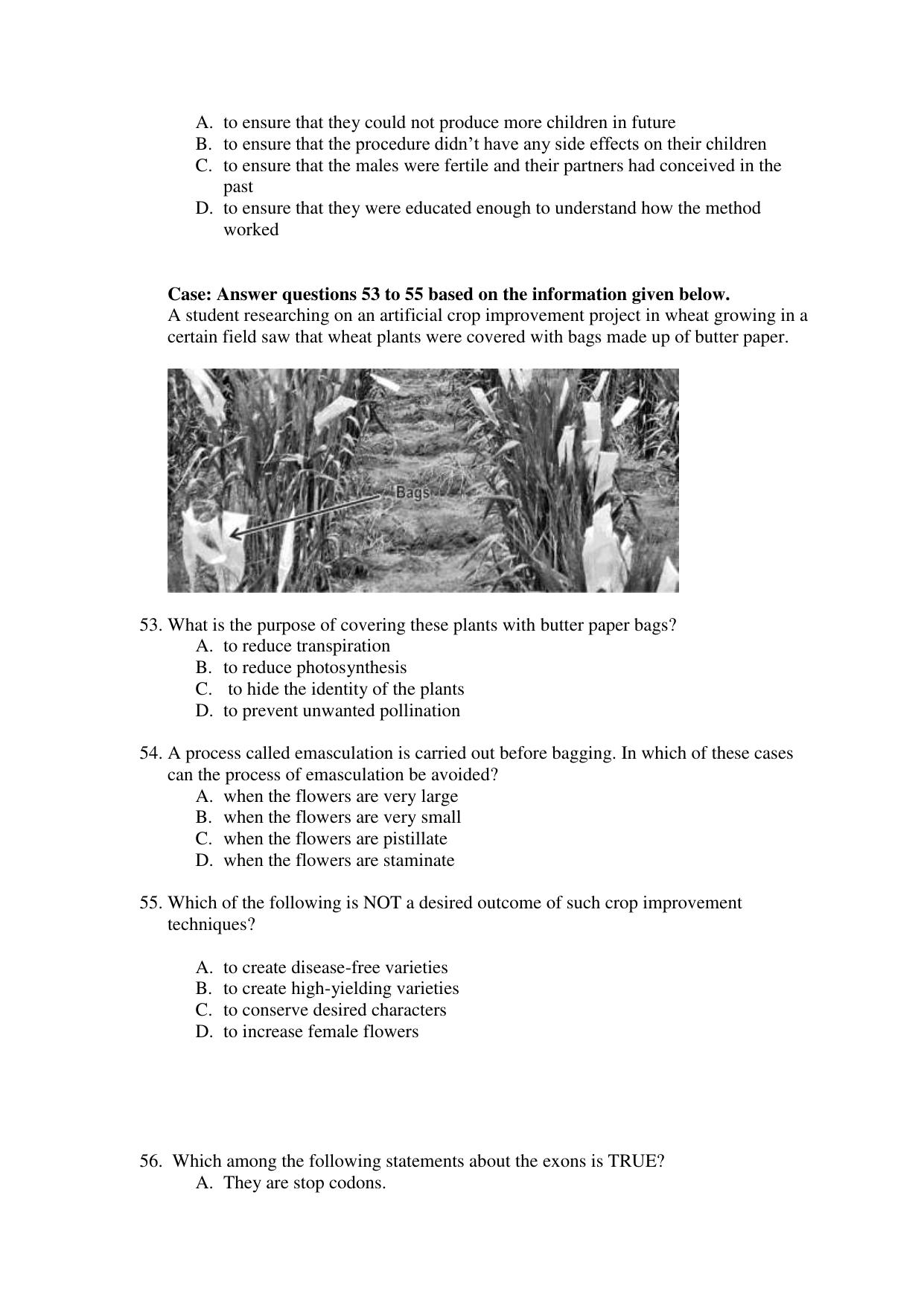 CBSE Class 12 Biology Term 1 Practice Questions 2021-22 - Page 17