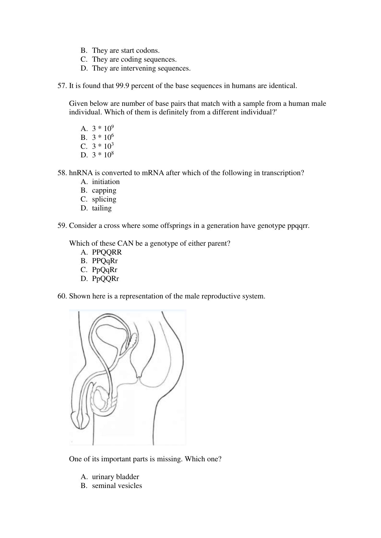 CBSE Class 12 Biology Term 1 Practice Questions 2021-22 - Page 18