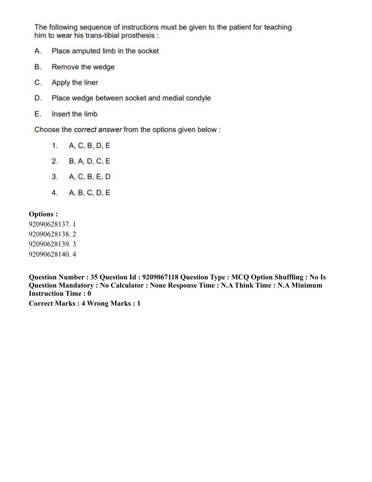 CUET PG 2023: SCQP21 – MPT/Master in Respiratory Theory (MRT) (Eng.)-Shift 1 (08-06-2023) Question Paper - Page 40