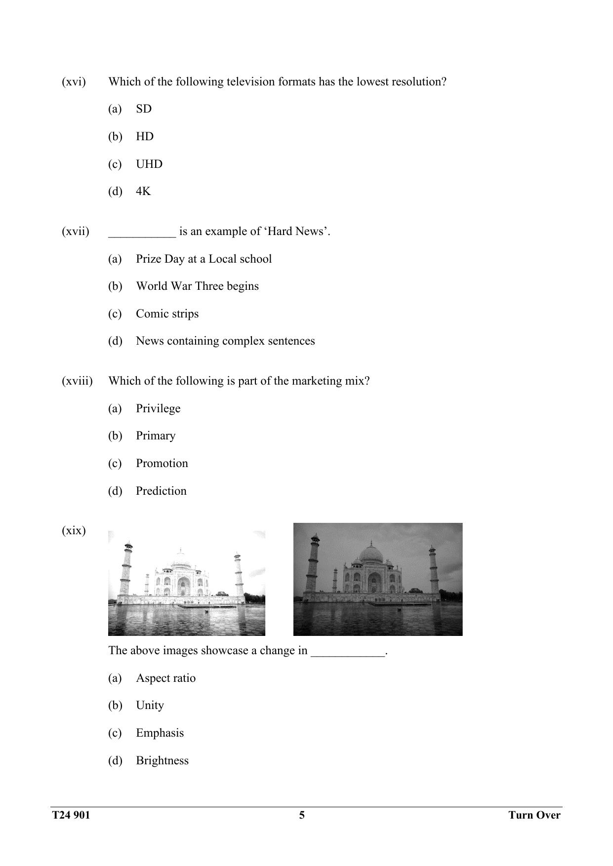 ICSE Class 10 Mass Media & Communication 2024 Question Paper - Page 5