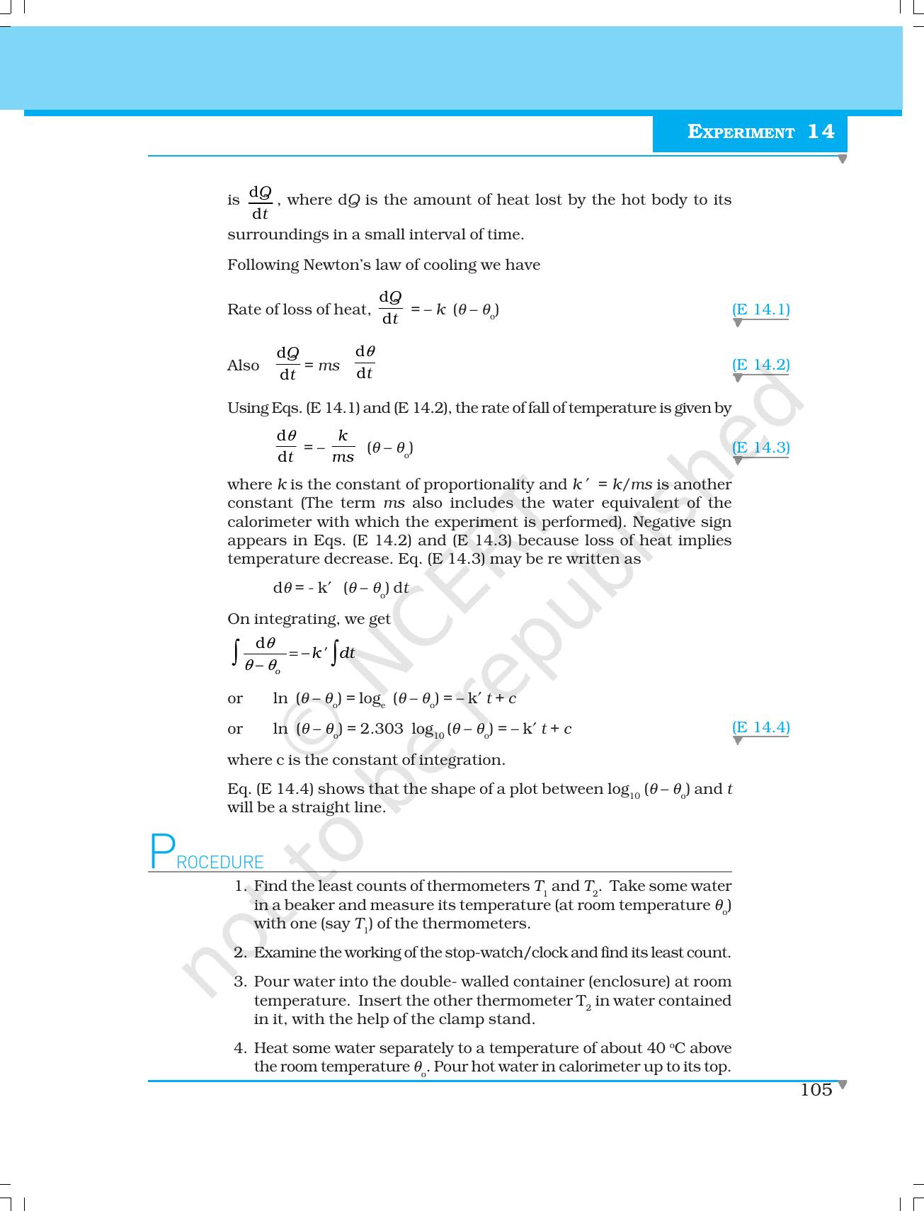NCERT Laboratory Manuals for Class XI Physics - Experiment (14 to 17) - Page 2