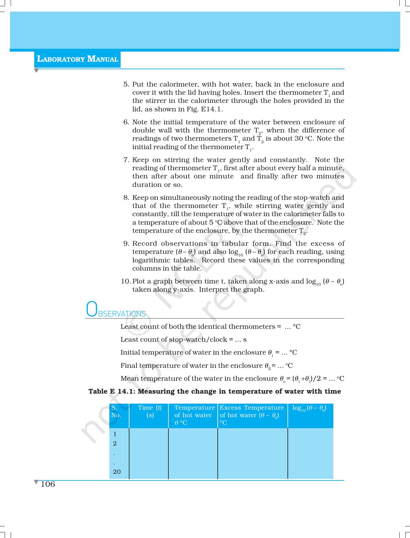 NCERT Laboratory Manuals for Class XI Physics - Experiment (14 to 17) - Page 3