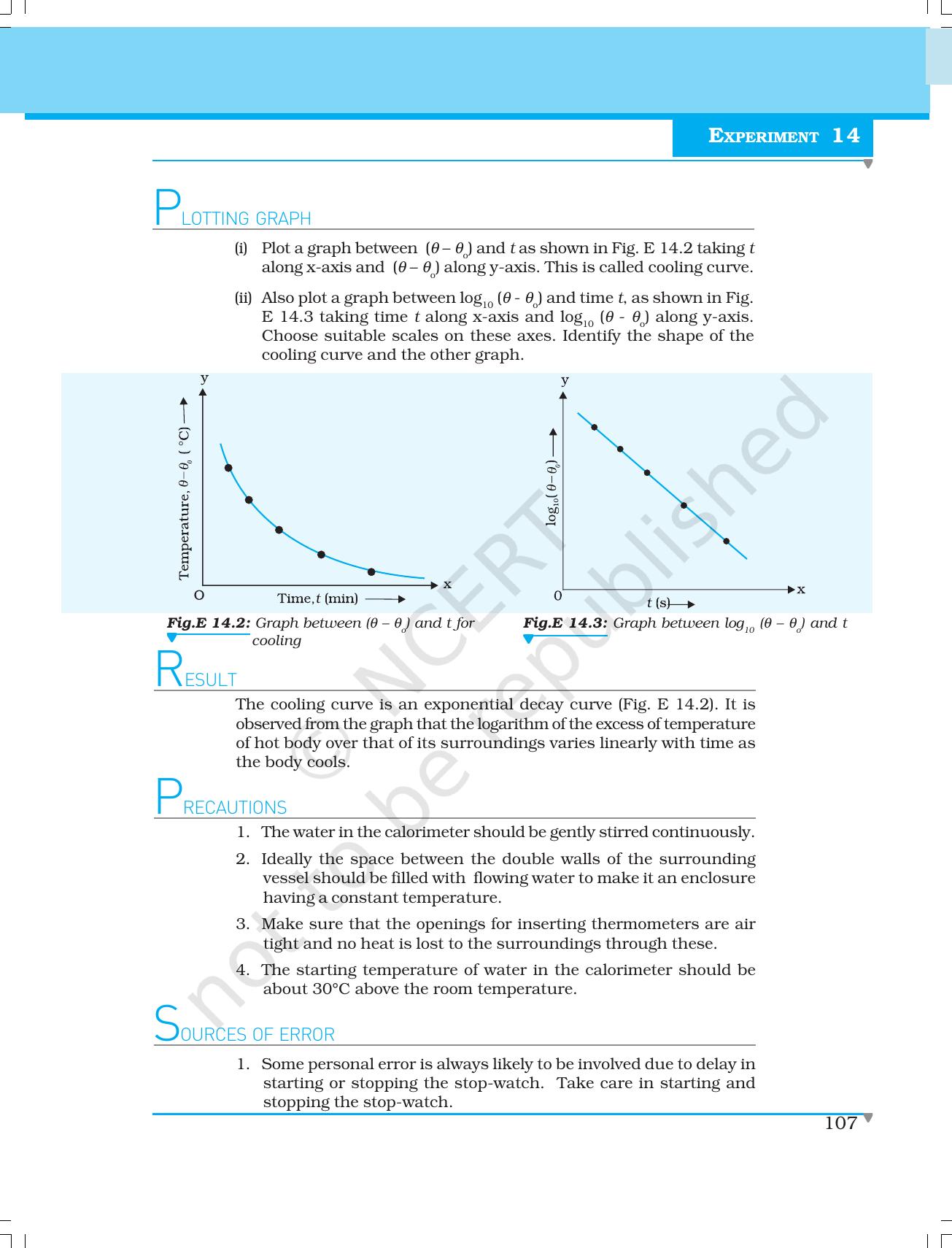 NCERT Laboratory Manuals for Class XI Physics - Experiment (14 to 17) - Page 4