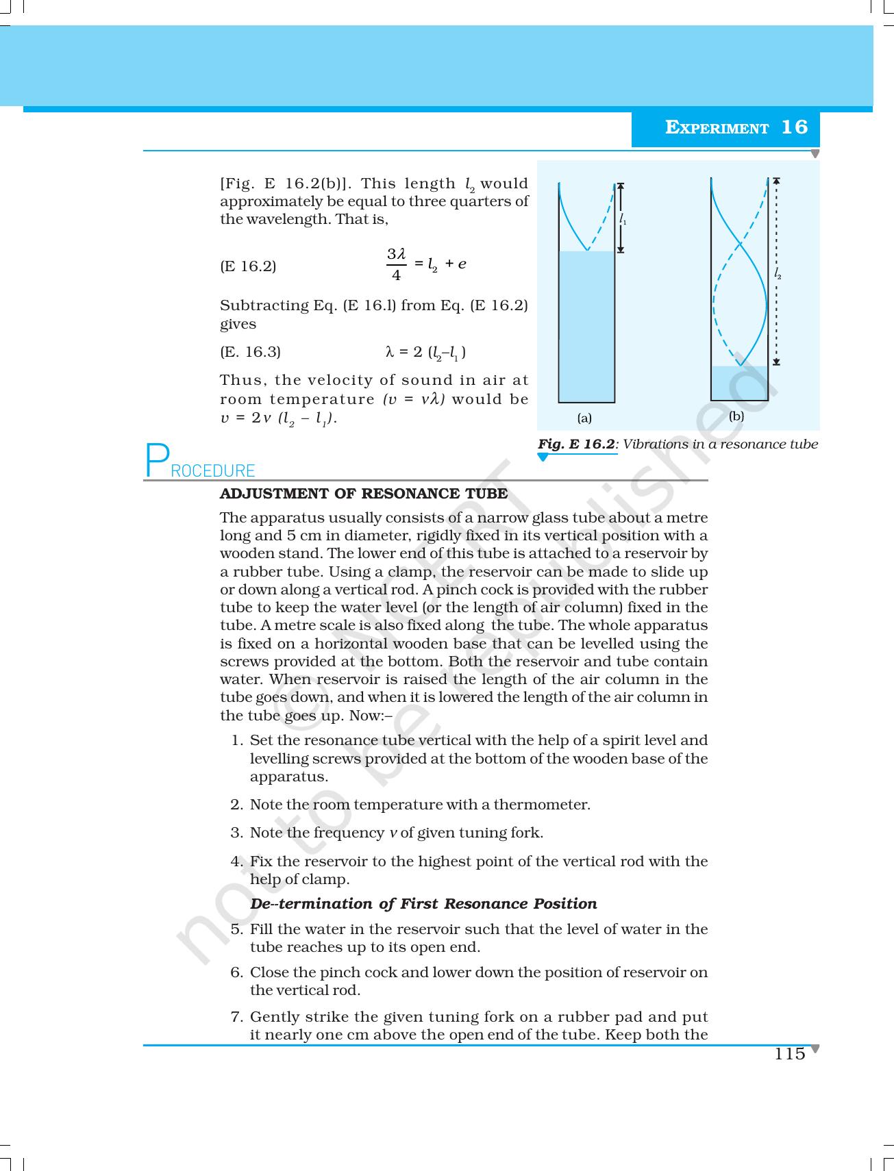 NCERT Laboratory Manuals for Class XI Physics - Experiment (14 to 17) - Page 12