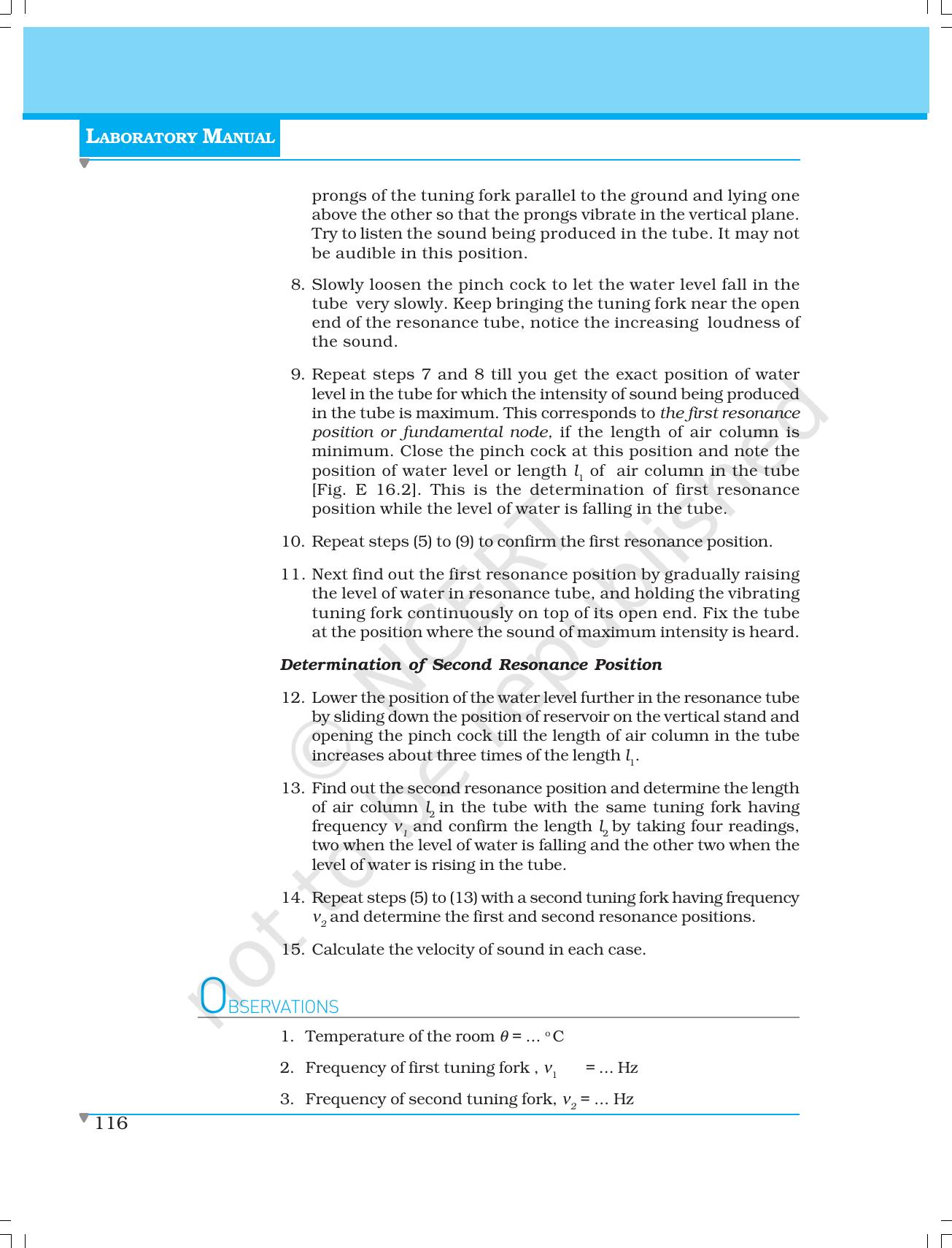 NCERT Laboratory Manuals for Class XI Physics - Experiment (14 to 17) - Page 13