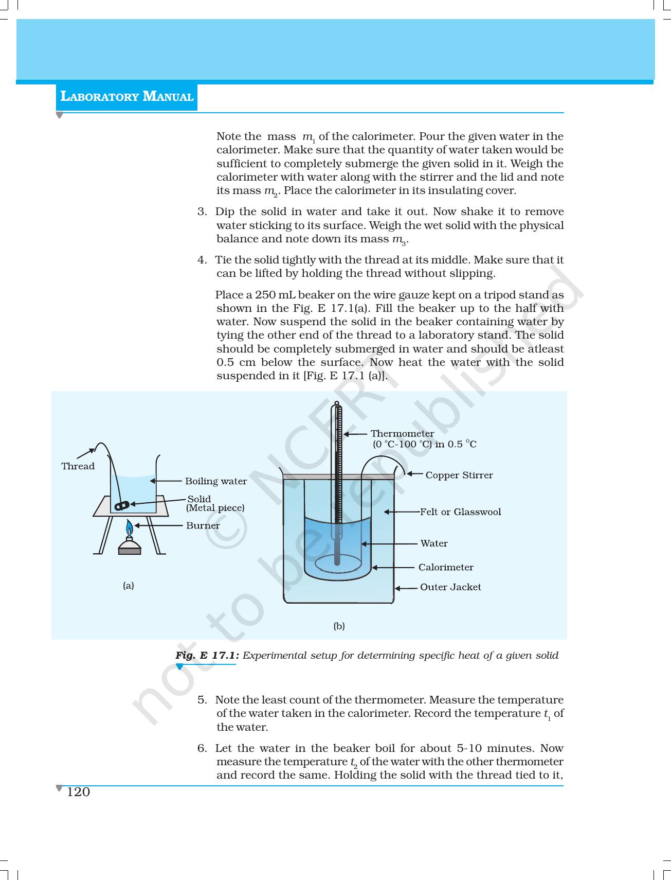 NCERT Laboratory Manuals for Class XI Physics - Experiment (14 to 17) - Page 17