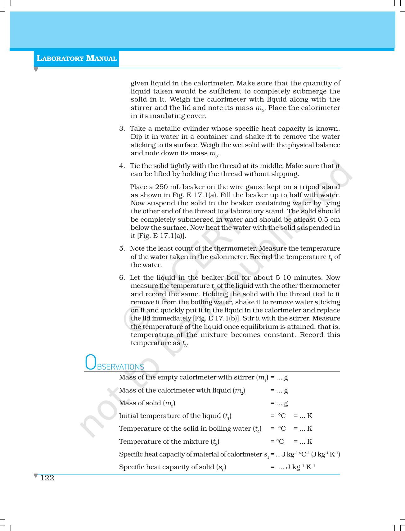 NCERT Laboratory Manuals for Class XI Physics - Experiment (14 to 17) - Page 19