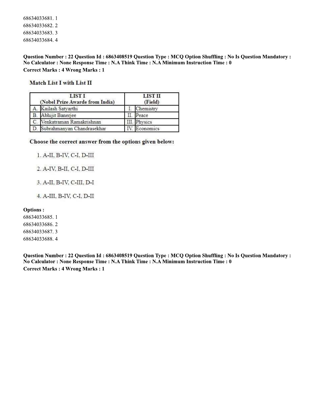 CUET PG 2023: HUQP19 – Pottery & Ceramics (Eng.)-shift 2 (07-06-2023) Question Paper - Page 22