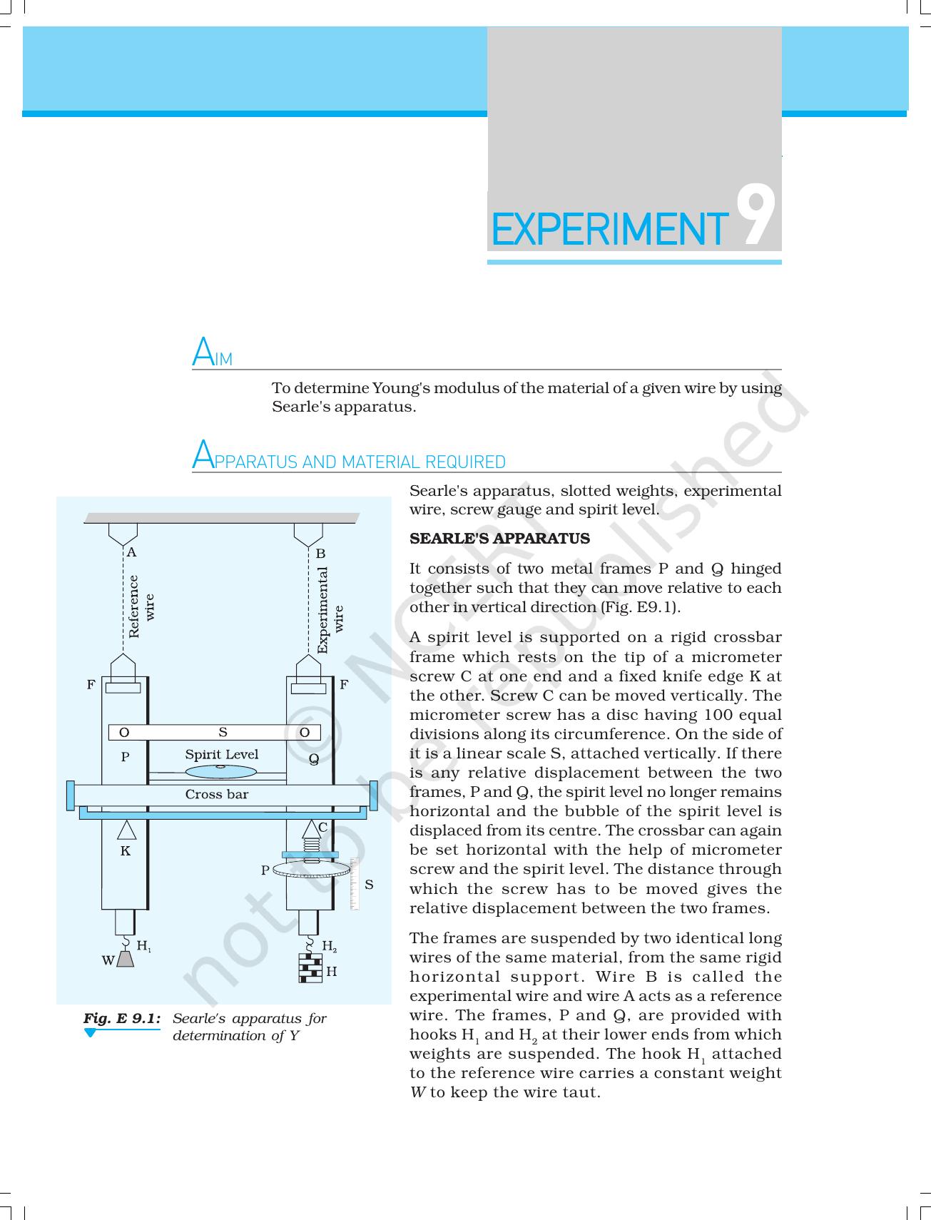NCERT Laboratory Manuals for Class XI Physics - Experiment 8 - Page 5