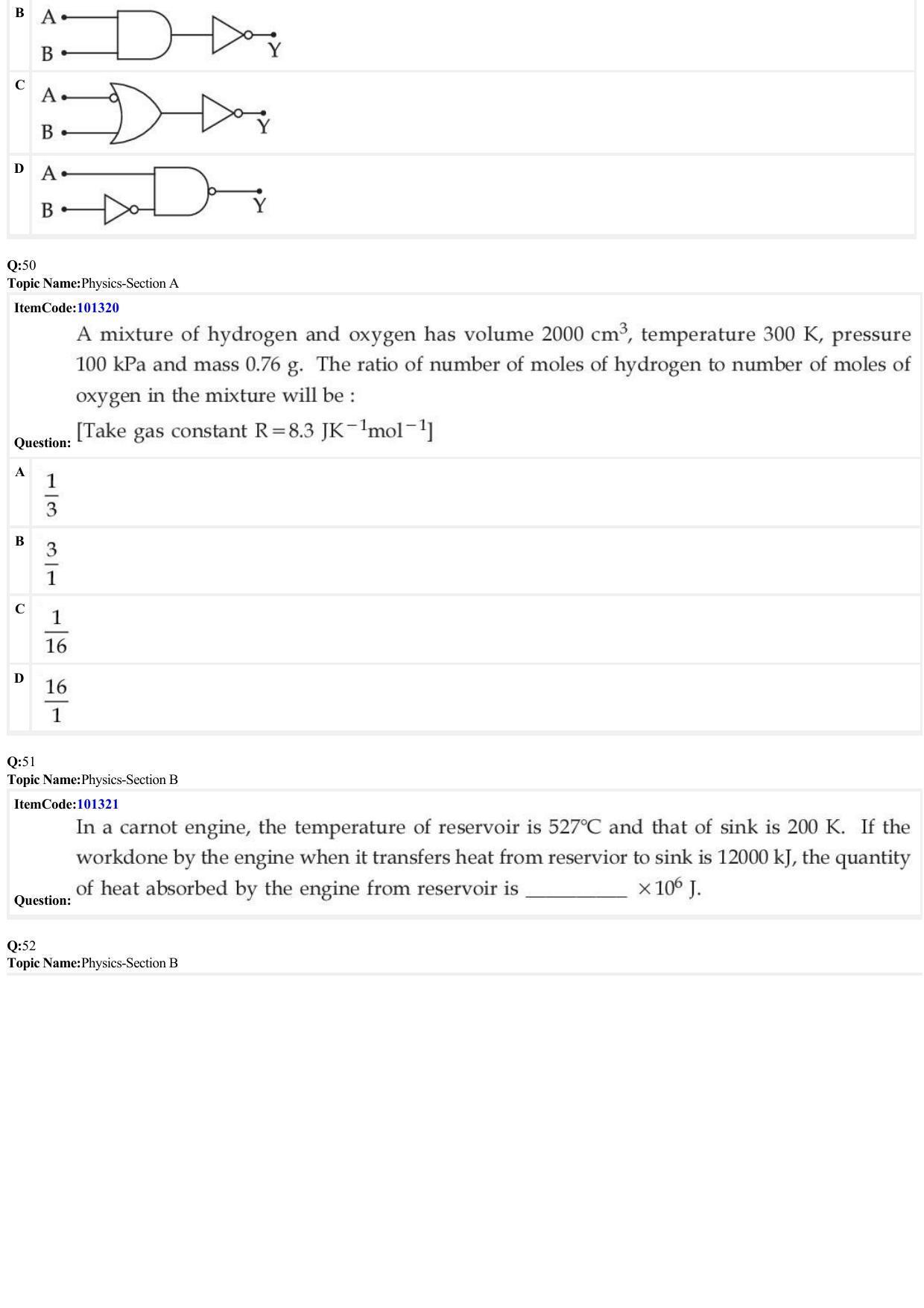 JEE Mains 2022: B.E/B.Tech.(Paper I) (Shift 1) 27-06-2022 Question Paper - Page 14