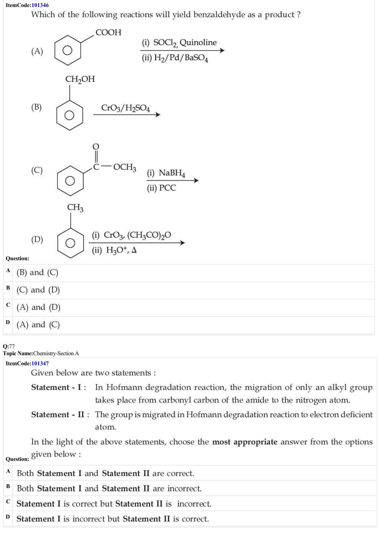 JEE Mains 2022: B.E/B.Tech.(Paper I) (Shift 1) 27-06-2022 Question Paper - Page 23